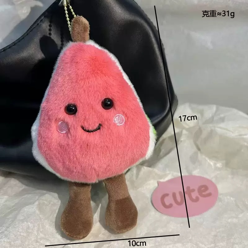 Guava pendants, creative stress-relieving plush pendants, bags, keychains, vegetable dolls, machine dolls, cute and funny doll series pendants Application Scenario