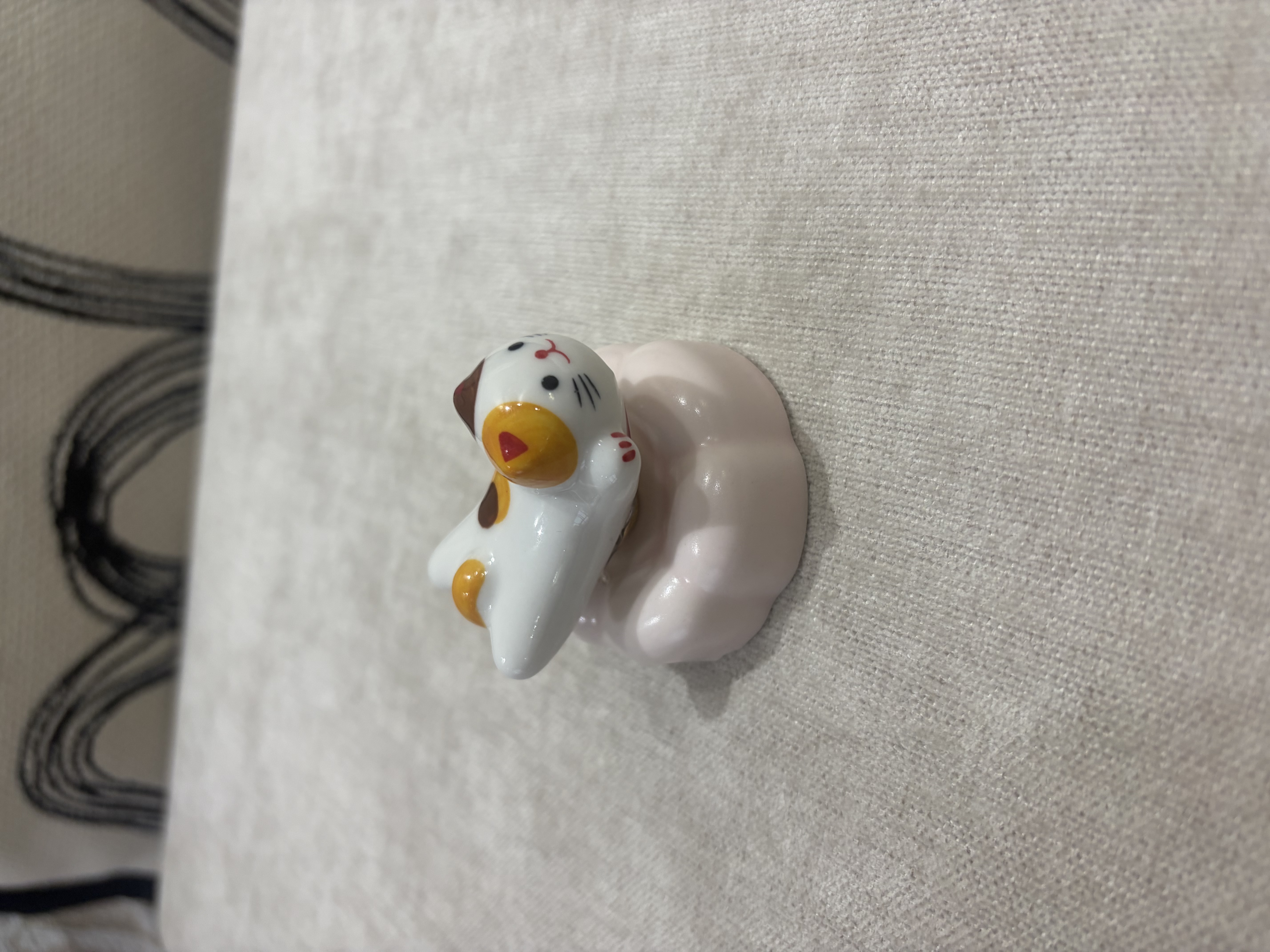 陶瓷可爱小猫转转乐 爆款 陶瓷摆件  家居摆件 解压摆件工艺品陶瓷