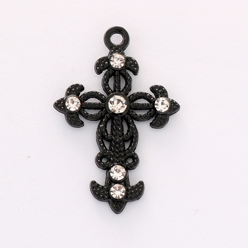New hybrid Halloween pumpkin, Skull, spider, bat, ghost cross DIY handcrafted alloy pendant details Picture