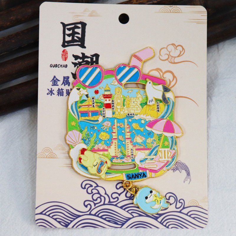 Cultural and creative fridge magnets, national trend fridge magnets, tourist souvenirs fridge magnets detail image 11