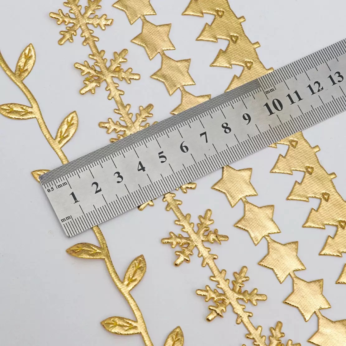 Christmas golden decorative webbing
