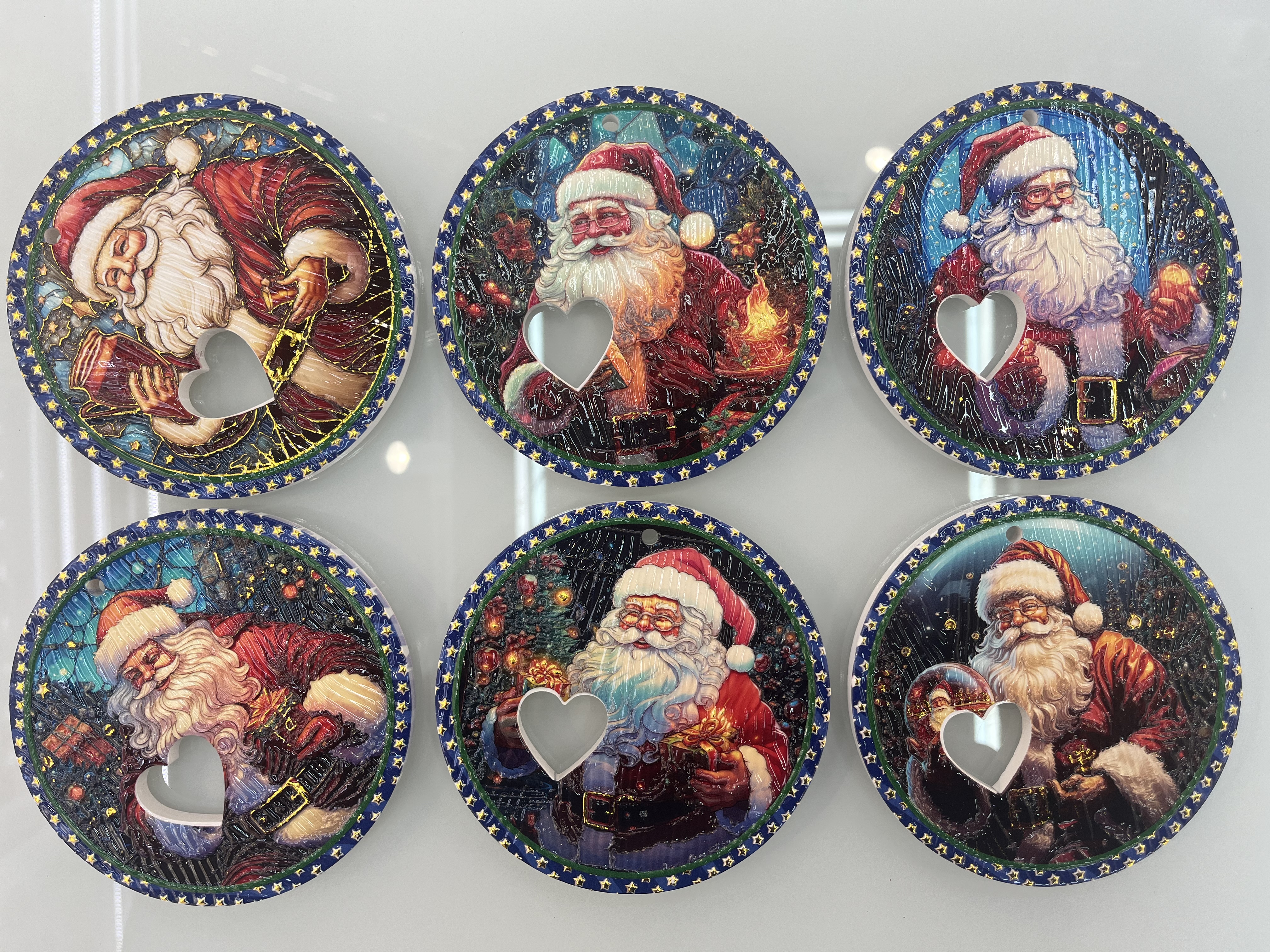 圣诞冰箱贴木制品