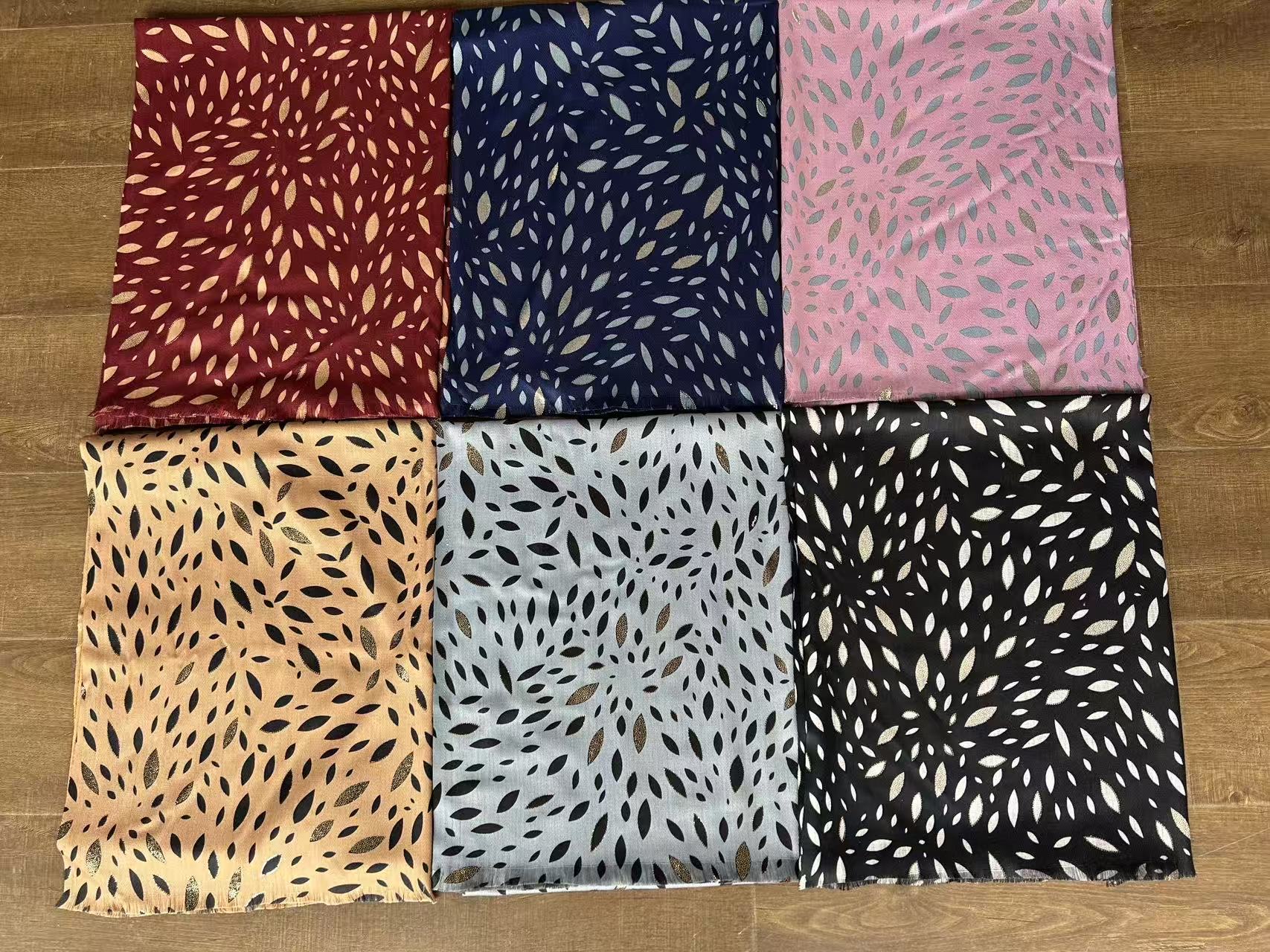  New hot sale Cashmere 2side Digital print 1side with Gold s detail image 7