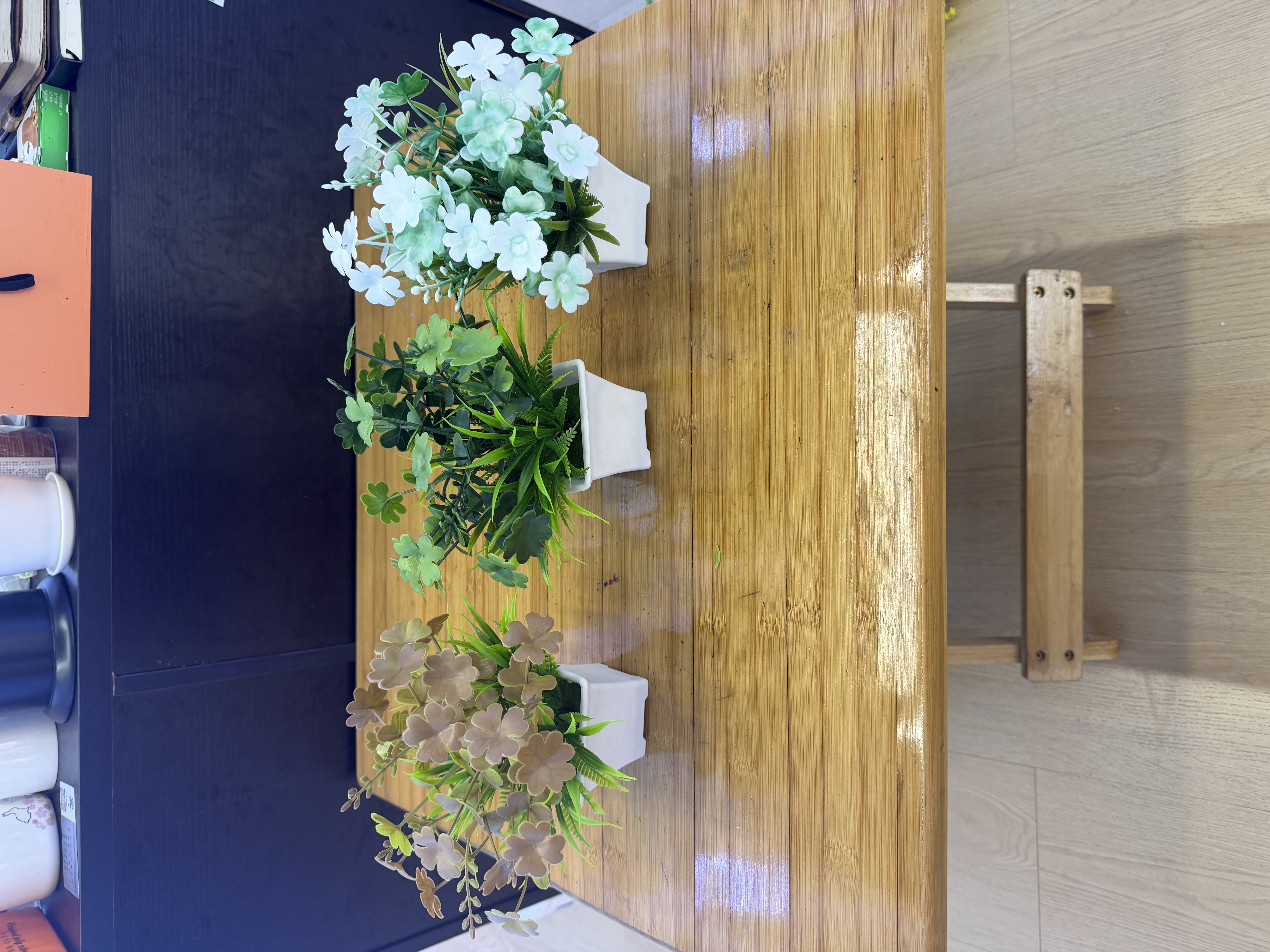 金色系仿真花串花藤吊多肉植物装饰室内摆件家居美化小草装饰礼品仿真花假花仿真假花盆景节日装饰家居装饰仿真花