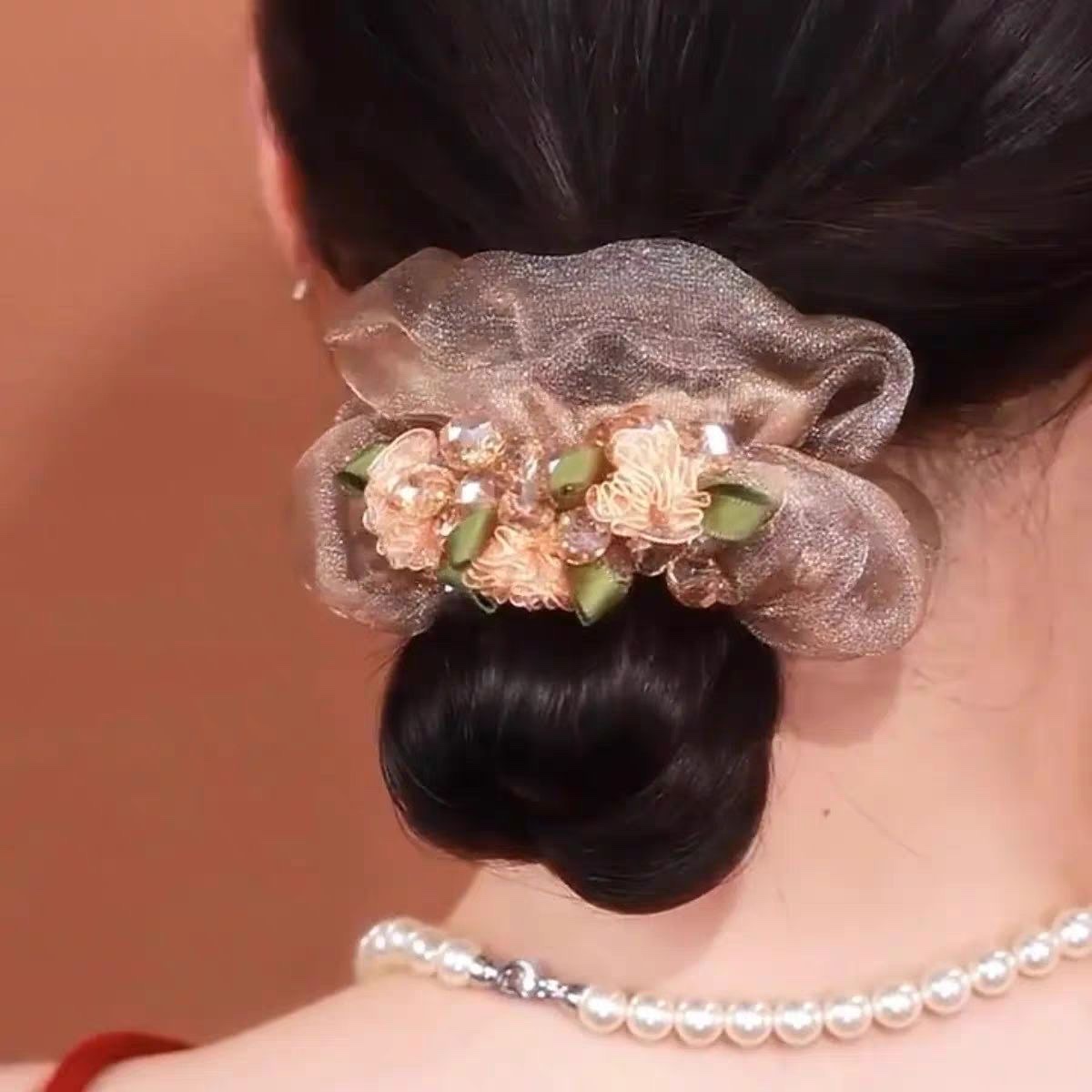 Large intestine hair band, Korean hair tie and hair accessory, women's fashionable hair band, a perfect hair binding tool detail image 13