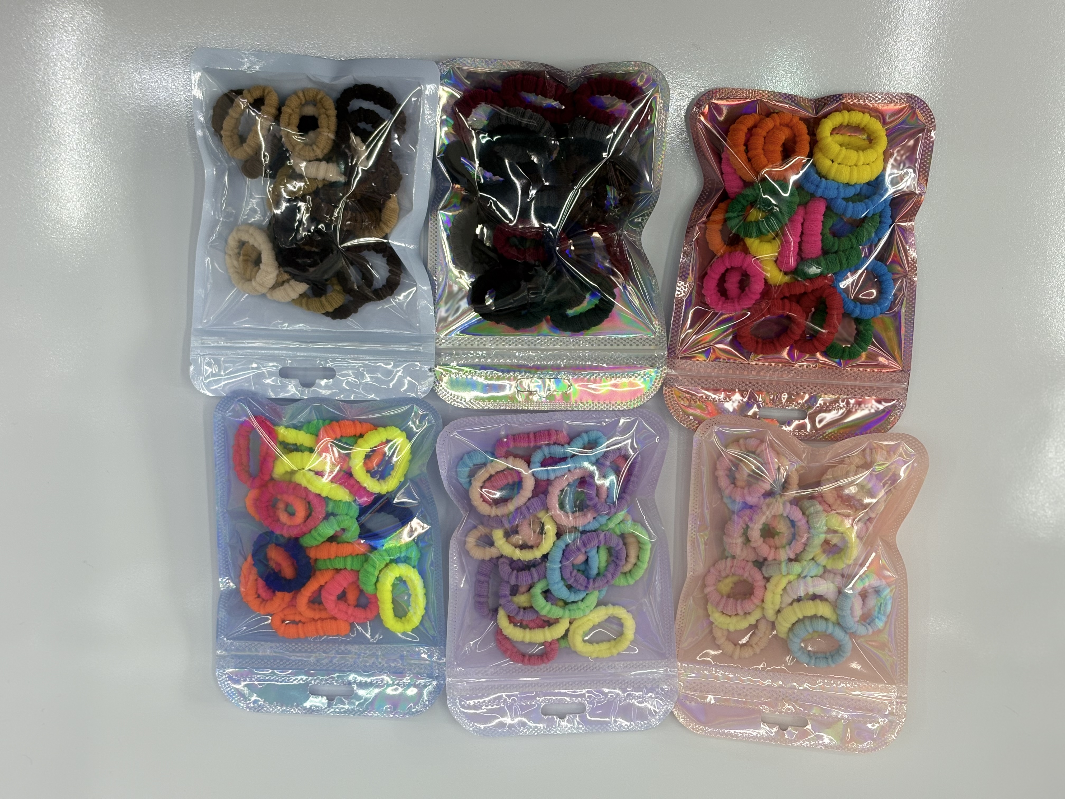 New cute bagged children's high-elasticity towel band headband hair accessory, 25 pieces in a set, exclusively supplied by the source factory for export detail image 8