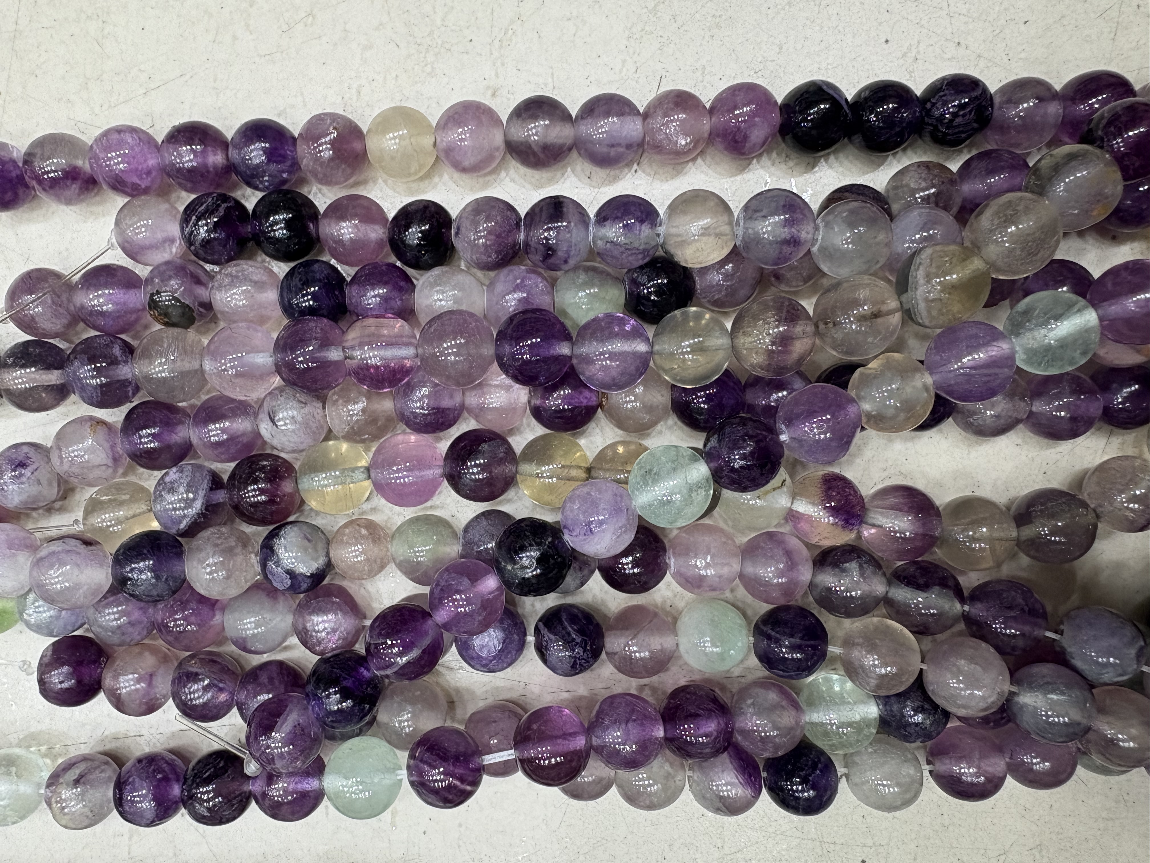 紫莹石散珠批发 精选天然材质串珠原料珠子珠子珠子珠子珠子
