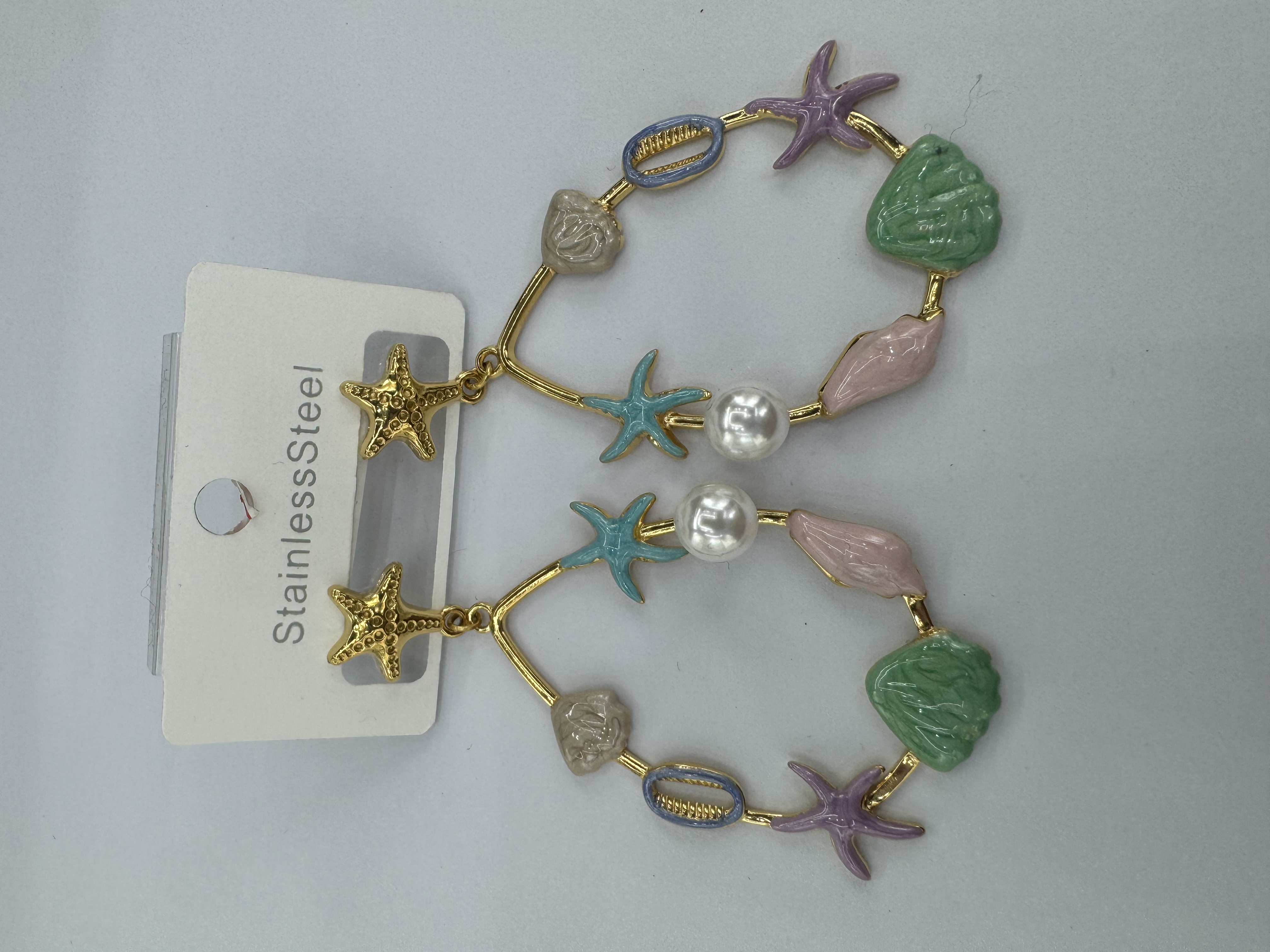 欧美流行饰品，不锈钢海洋风系列耳环耳饰饰品耳环