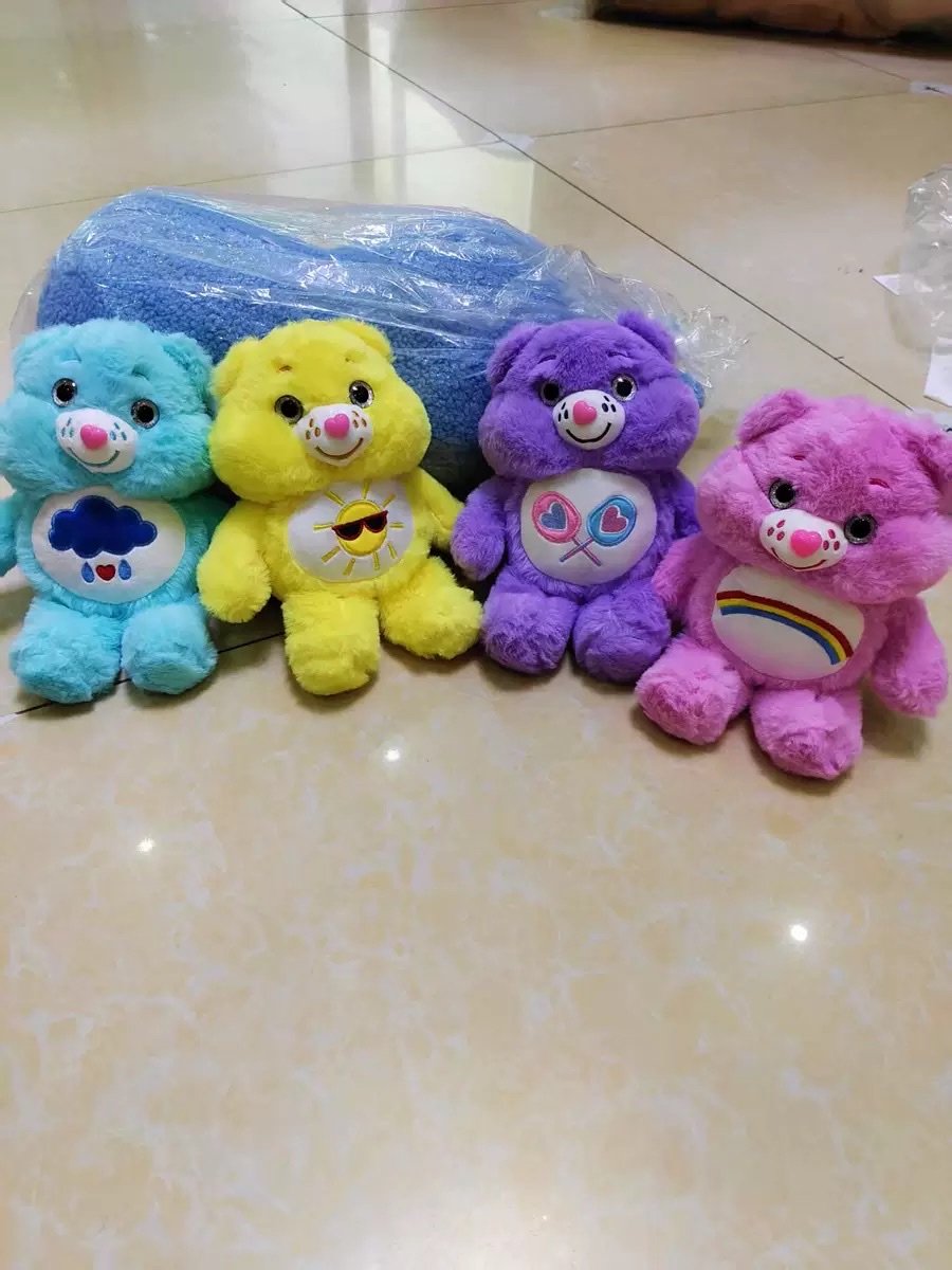 Cross-border Rainbow Bear Large plush Toy Doll, CareBears Teddy Bear, Love Bear Fat Large doll pic 3