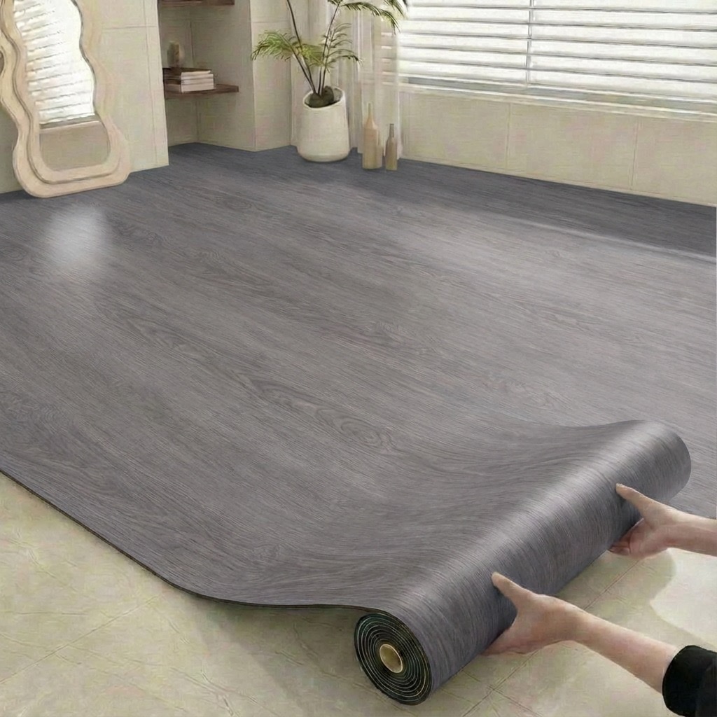 Cross-border self-adhesive floor, thickened wear-resistant, waterproof and anti-slip floor, floor cover, floor mat, floor renovation and transformation stickers detail image 8