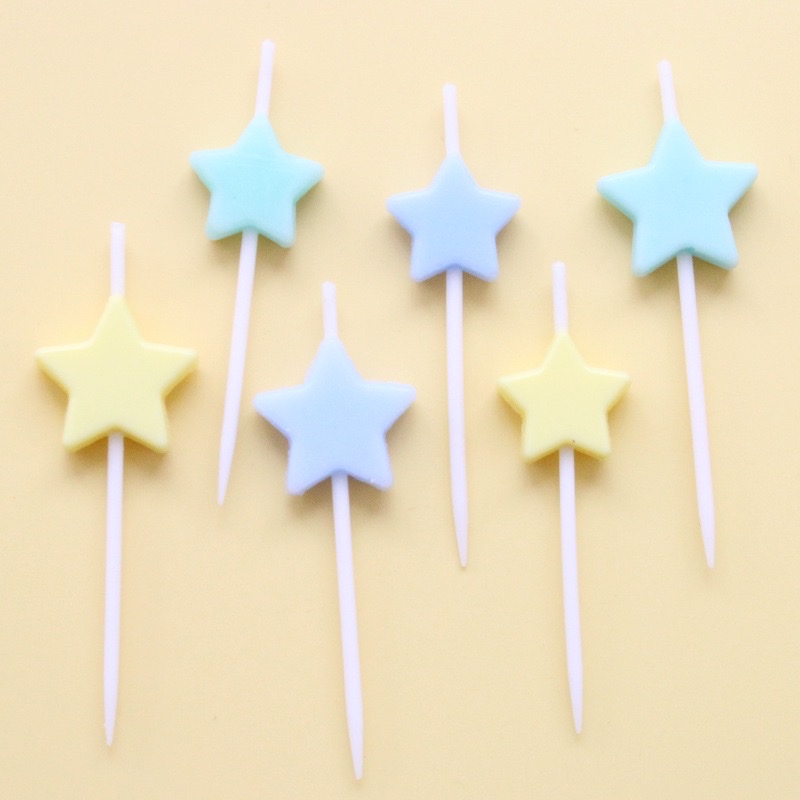 New birthday cake candles, InS-style retro heart-shaped five-pointed star twisted candles, colorful cartoon balloon candles, birthday number candles, gold powder small candles, party supplies, birthday candle gift box, candle party supplies Application Scenario
