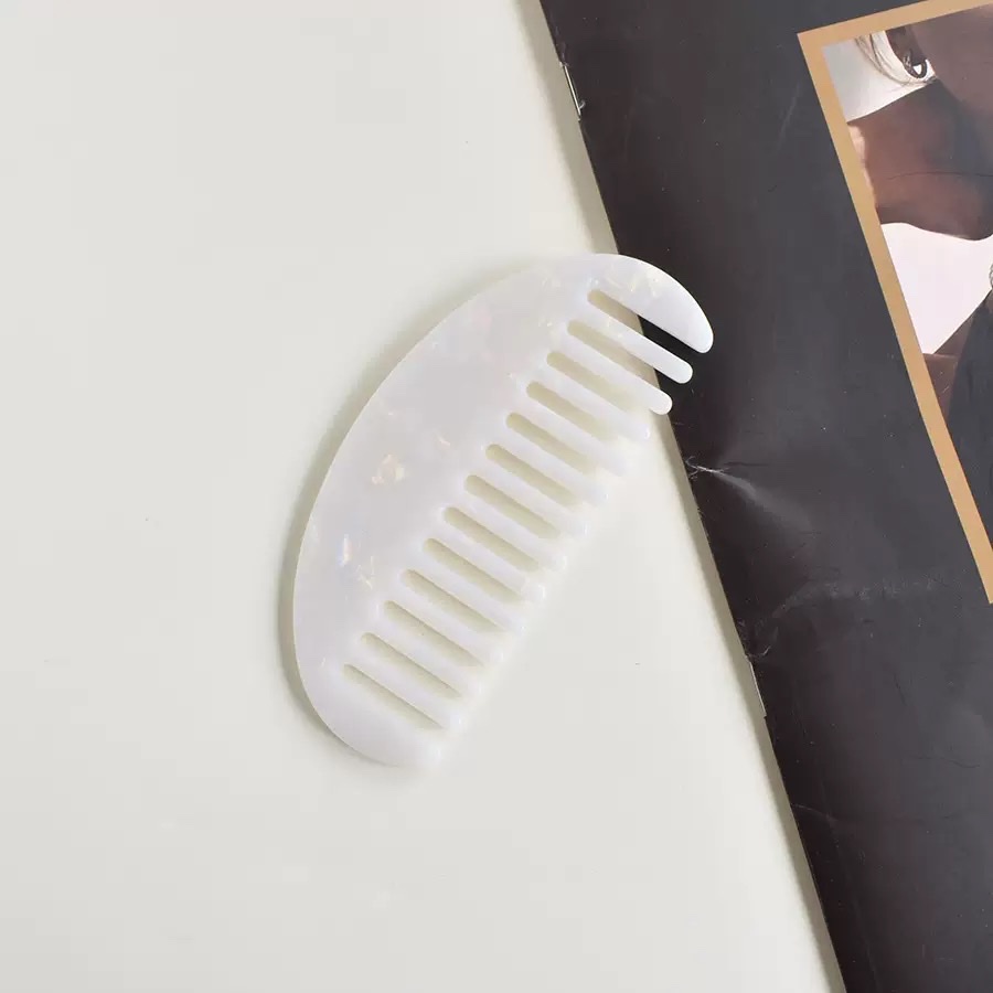 Factory direct sales, cross-border best-selling acetic acid board combs, popular hair combs in Europe and America, anti-static marble-patterned hair combs, hair accessories details Picture