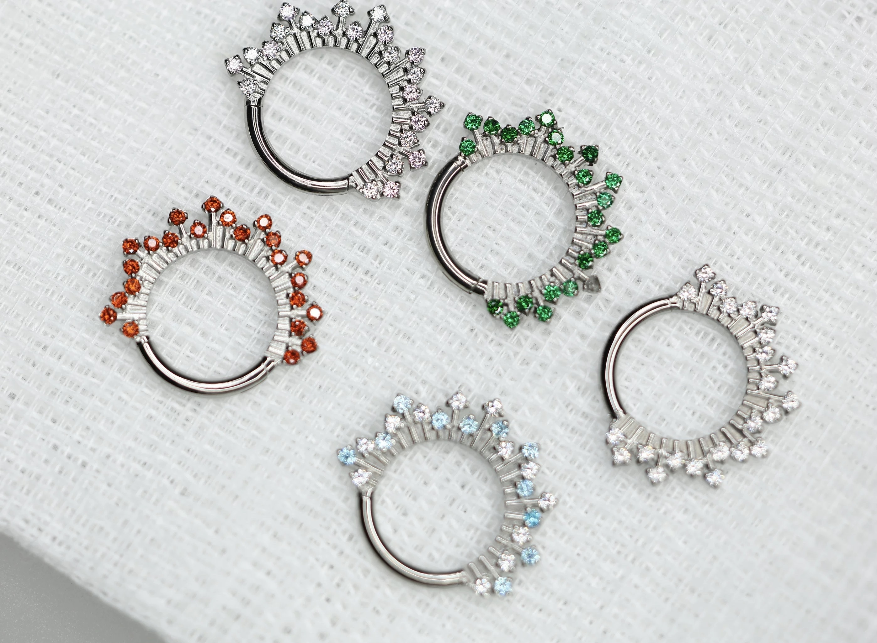 不锈钢耳饰，脐环，鼻环，唇环肚脐饰品鼻钉肚脐钉肚脐打内螺旋耳钉唇环无需穿孔唇钉