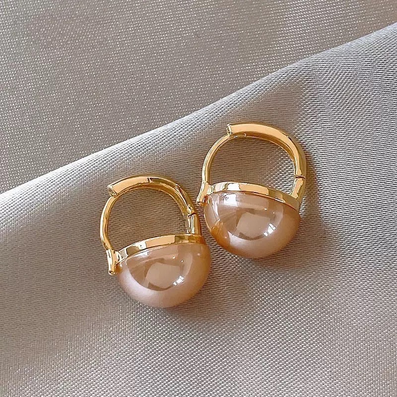 韩版时尚简约百搭珍珠耳环
