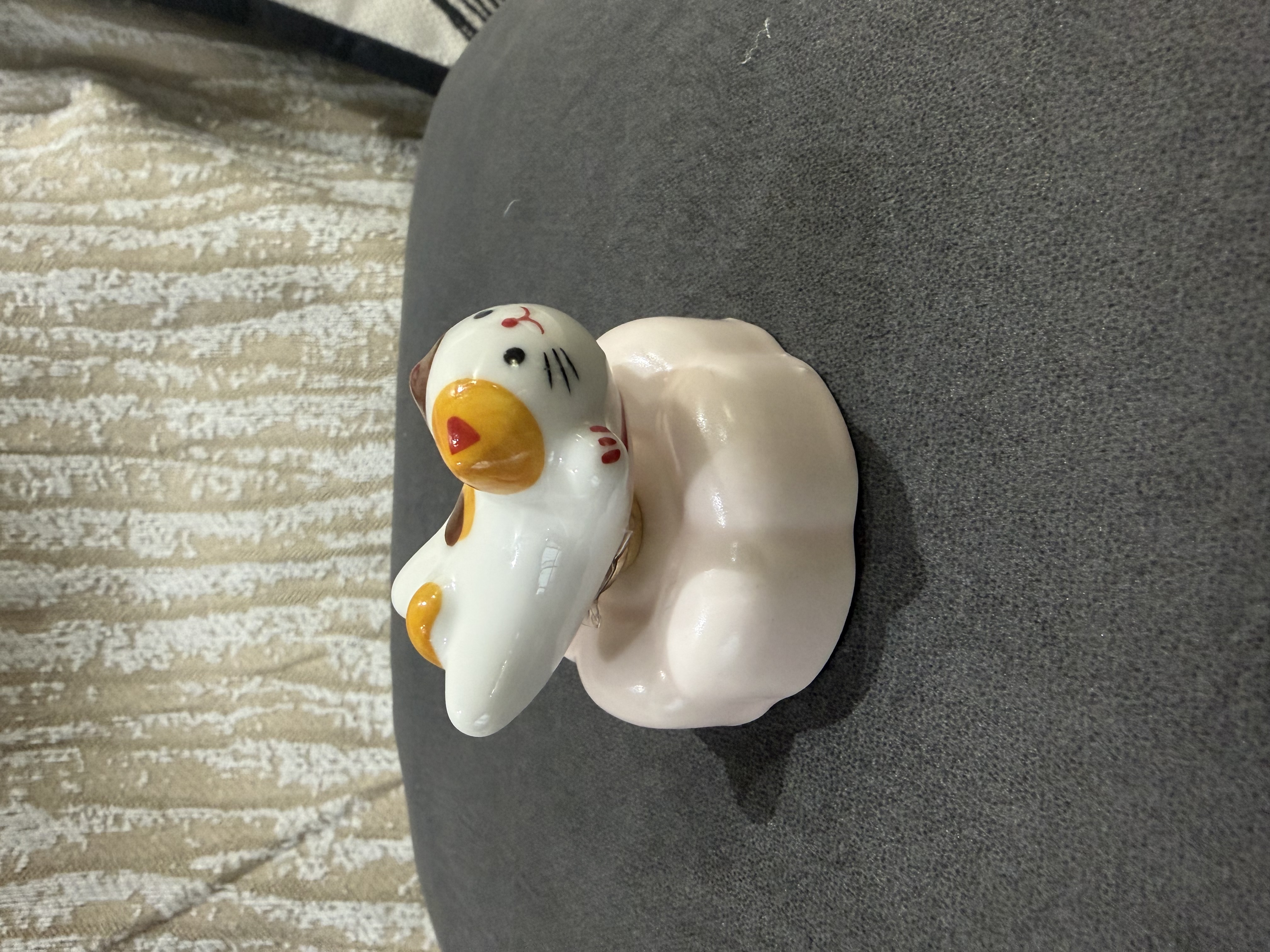 陶瓷可爱小猫转转乐 爆款 陶瓷摆件  家居摆件 解压摆件工艺品陶瓷详情图2