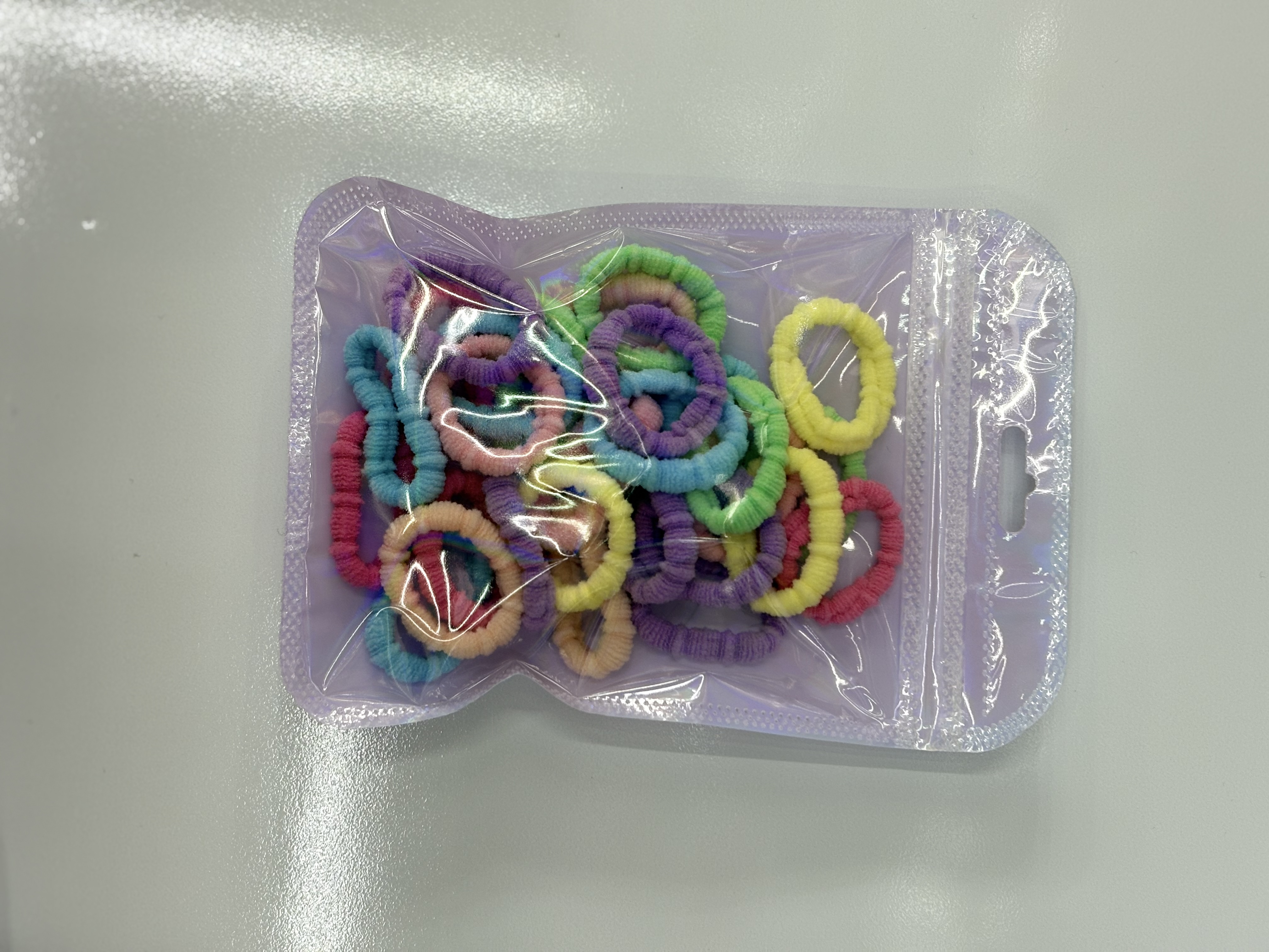 New cute bagged children's high-elasticity towel band headband hair accessory, 25 pieces in a set, exclusively supplied by the source factory for export detail image 3