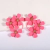 European and American cross-border fashion, exaggerated, fresh, retro, sweet flower earrings, women's high-end sense, country style earrings and earrings Application Scenario