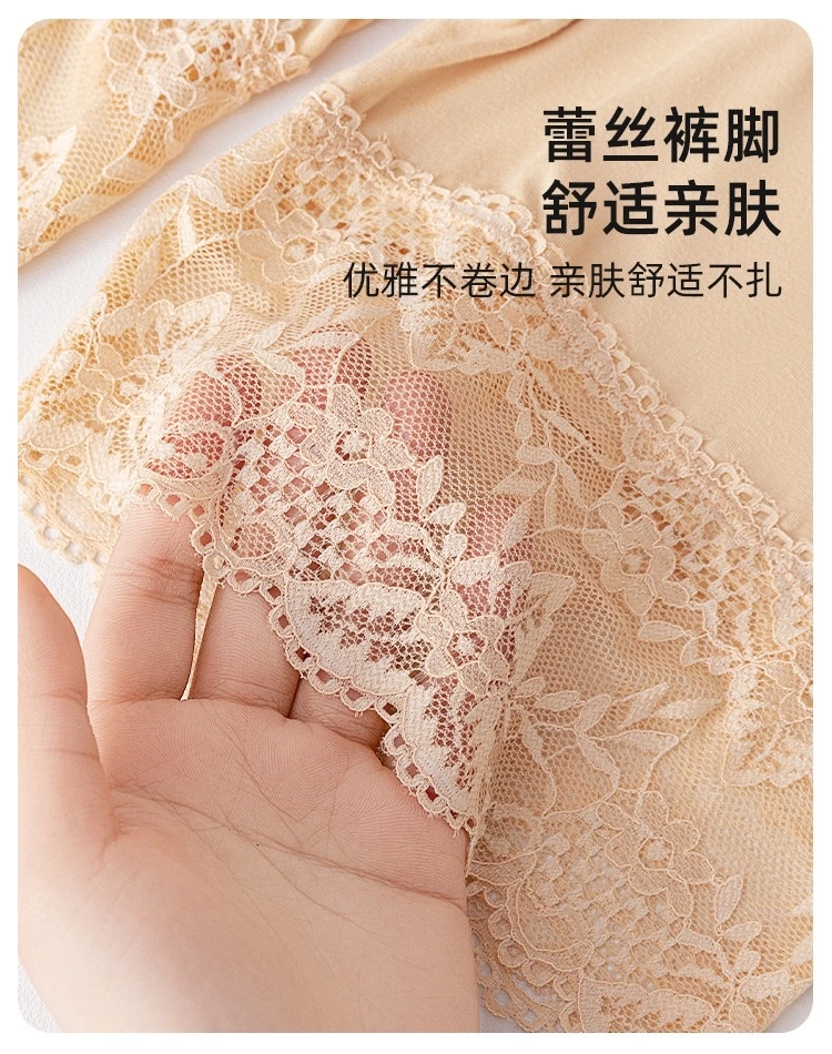 European and American cross-border exclusive large-sized lace-trimmed safety pants and oversized modal tight anti-glare shorts detail image 13