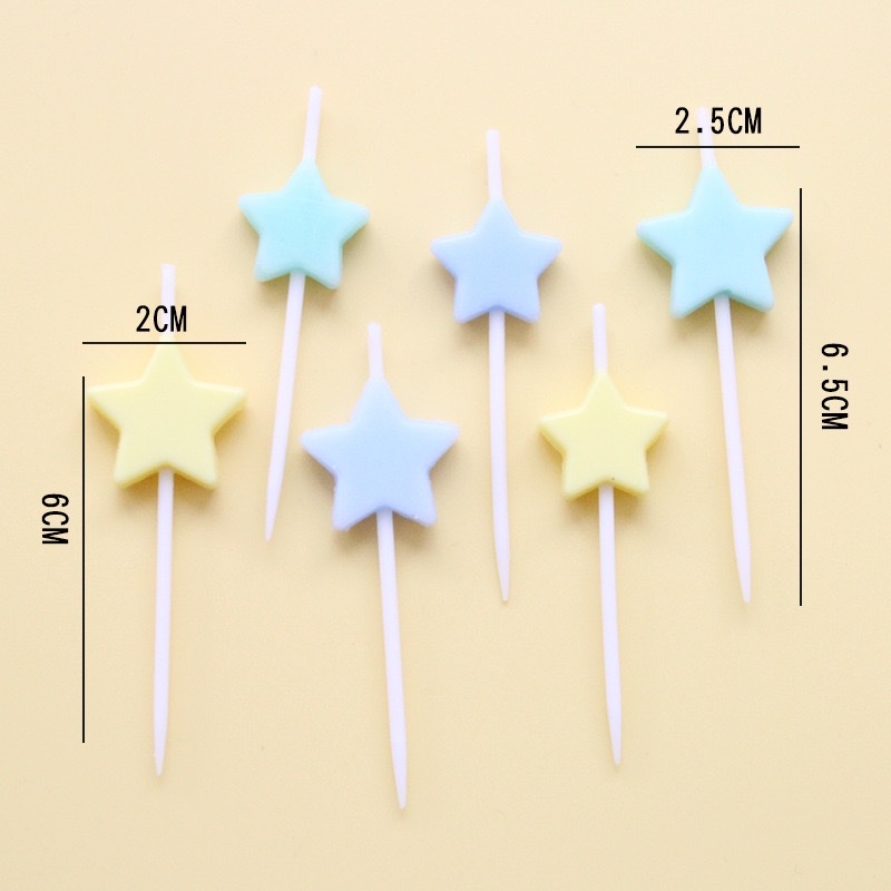 New birthday cake candles, InS-style retro heart-shaped five-pointed star twisted candles, colorful cartoon balloon candles, birthday number candles, gold powder small candles, party supplies, birthday candle gift box, candle party supplies detail image 7