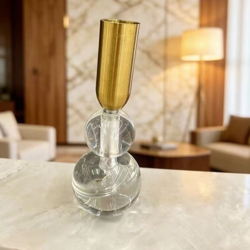 European-style decorative soft furnishings, wedding handicrafts, candlesticks, home accessories, candlesticks, candlestick handicrafts details Picture