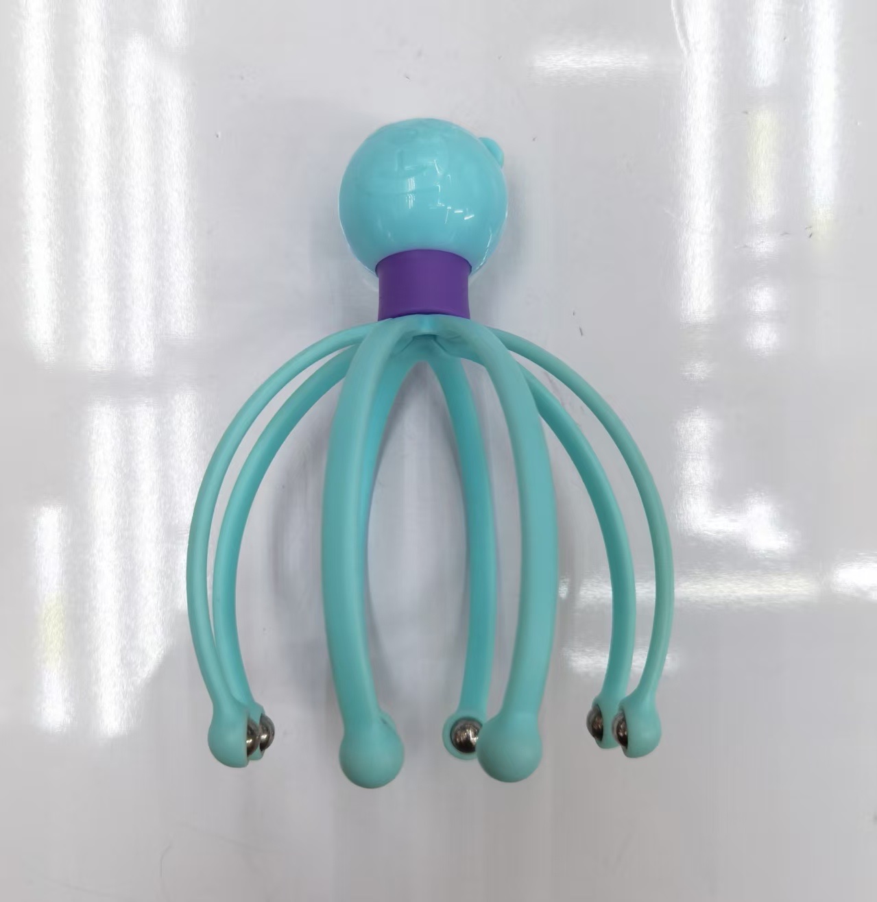 头部按摩器爪子八爪鱼五爪十二爪手动经络双重滚珠疏通挠头皮神器详情图2