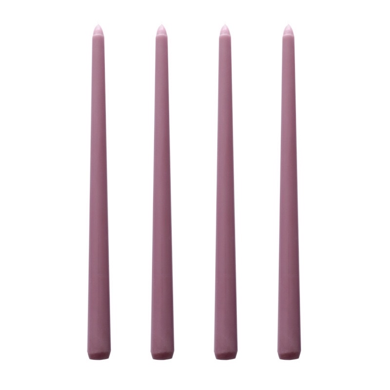 Wholesale four-piece 30CM branch-shaped wedding banquet European Morandi colorful long-pole candles, romantic, odorless and smokeless detail image 13