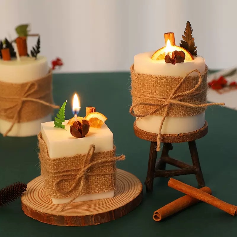 复古田园香薰蜡烛大豆蜡植物精油空气香氛蜡烛圣诞杯蜡厂家直供 