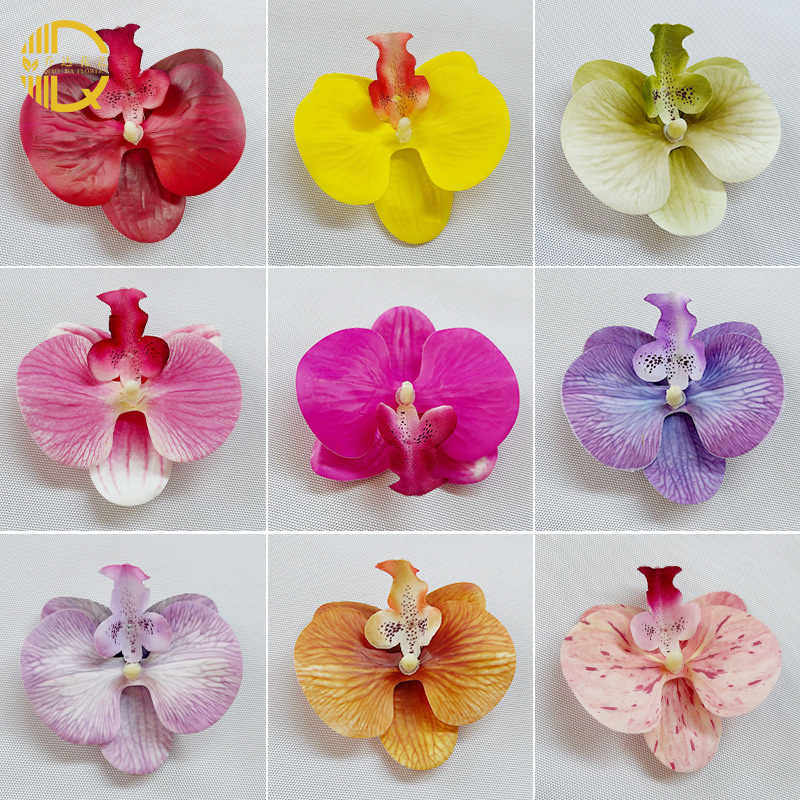 3D decorative gifts, exquisite wedding and celebration ornaments, artificial flower headwear, and artificial flower of the laminated Phalaenopsis flower head