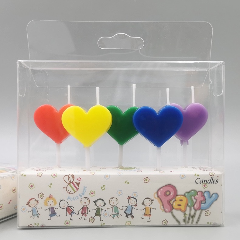 5pcs五角星爱心生日数字蜡烛金粉小蜡烛派对用品生日蜡烛儿童卡通马卡龙色五角星爱心生日蜡烛创意彩色星星心形装饰蜡烛 蜡烛详情图6