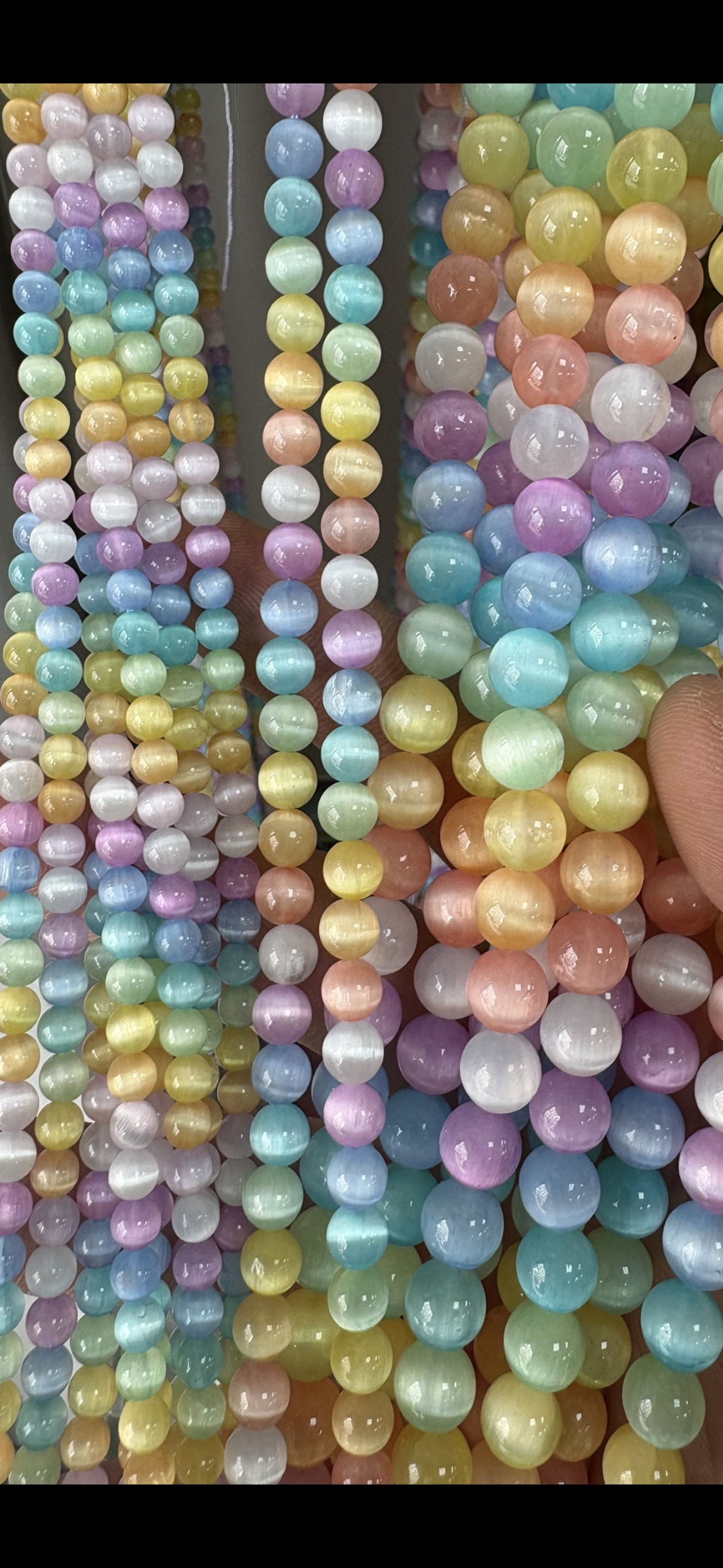 石膏石散珠批发 精选天然材质串珠配件