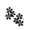 European and American cross-border fashion, exaggerated, fresh, retro, sweet flower earrings, women's high-end sense, country style earrings and earrings Item Picture
