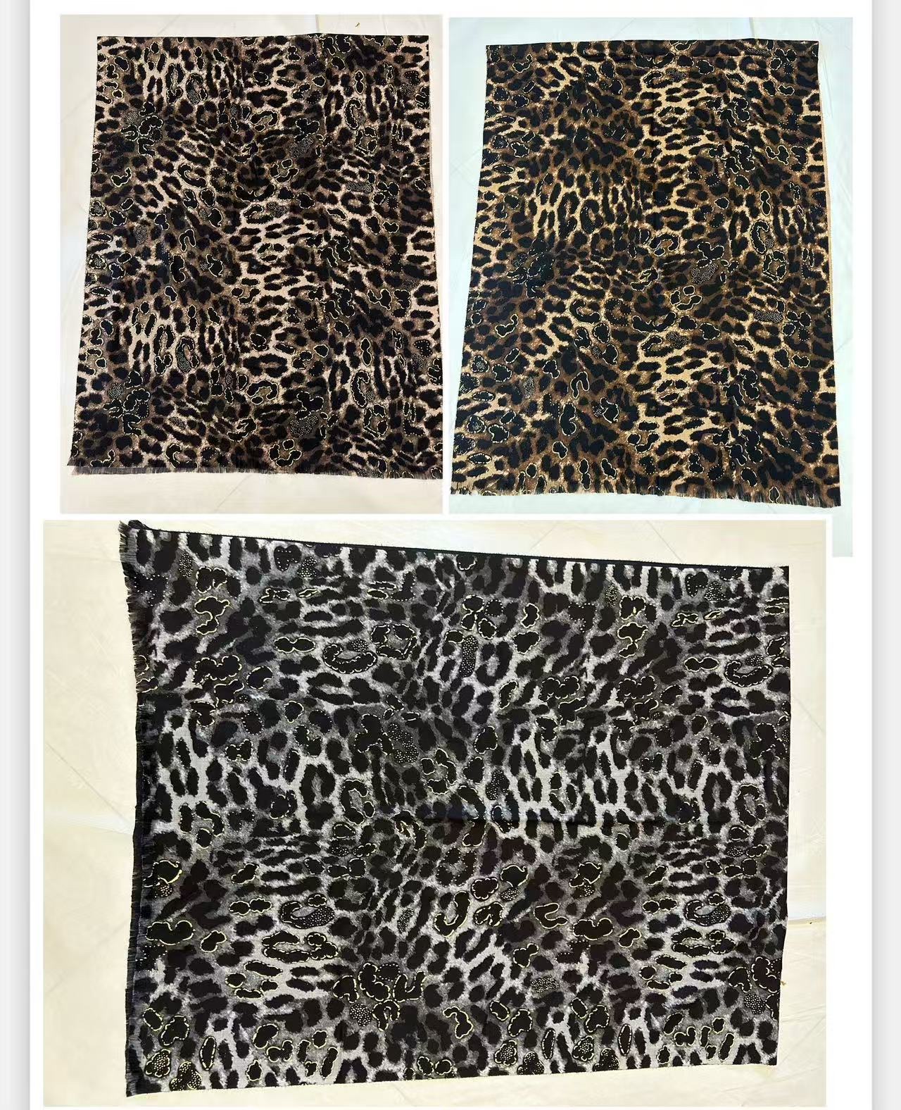  New hot sale Cashmere 2side Digital print 1side with Gold s detail image 2