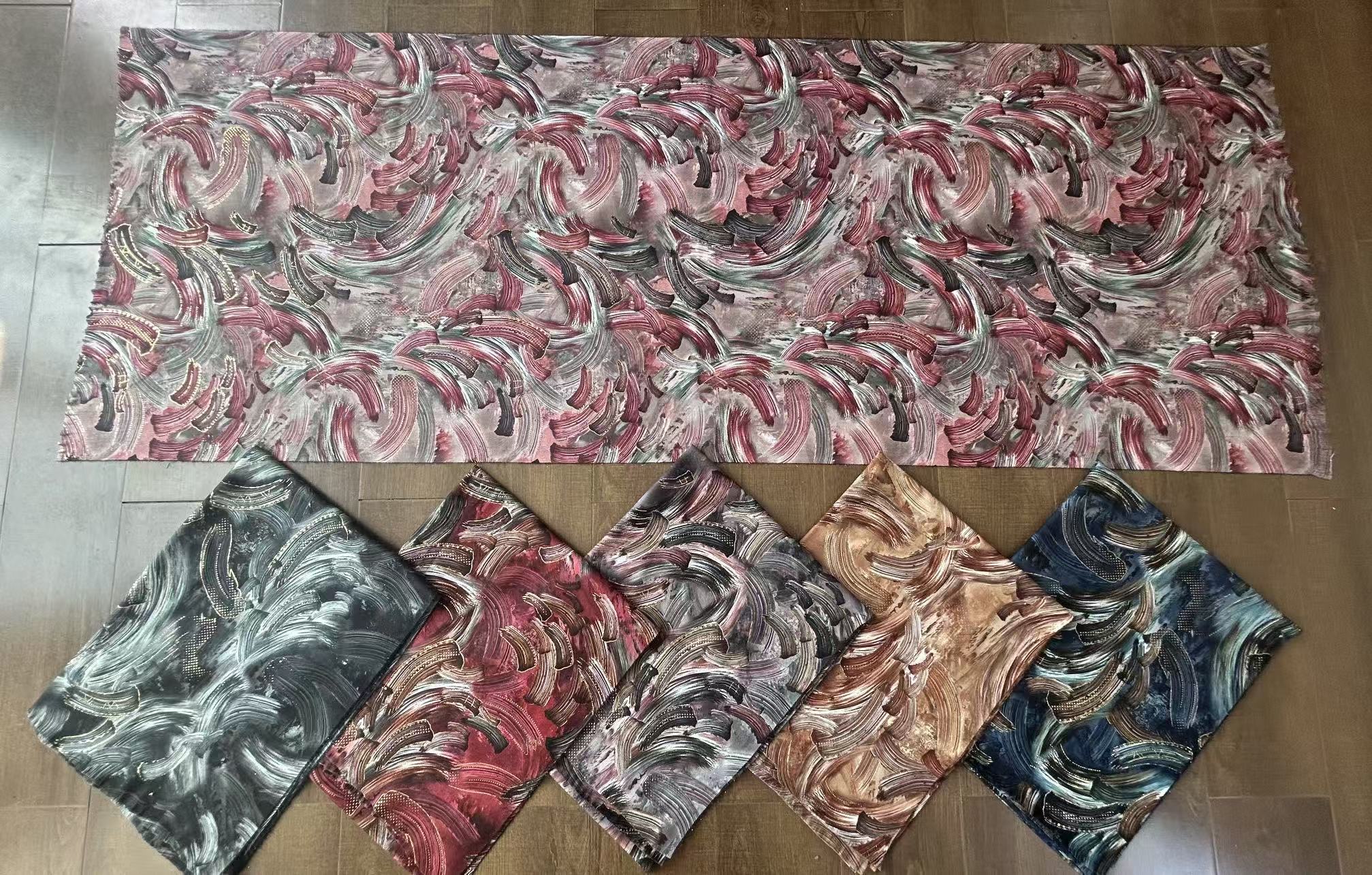  New hot sale Cashmere 2side Digital print 1side with Gold s detail image 11