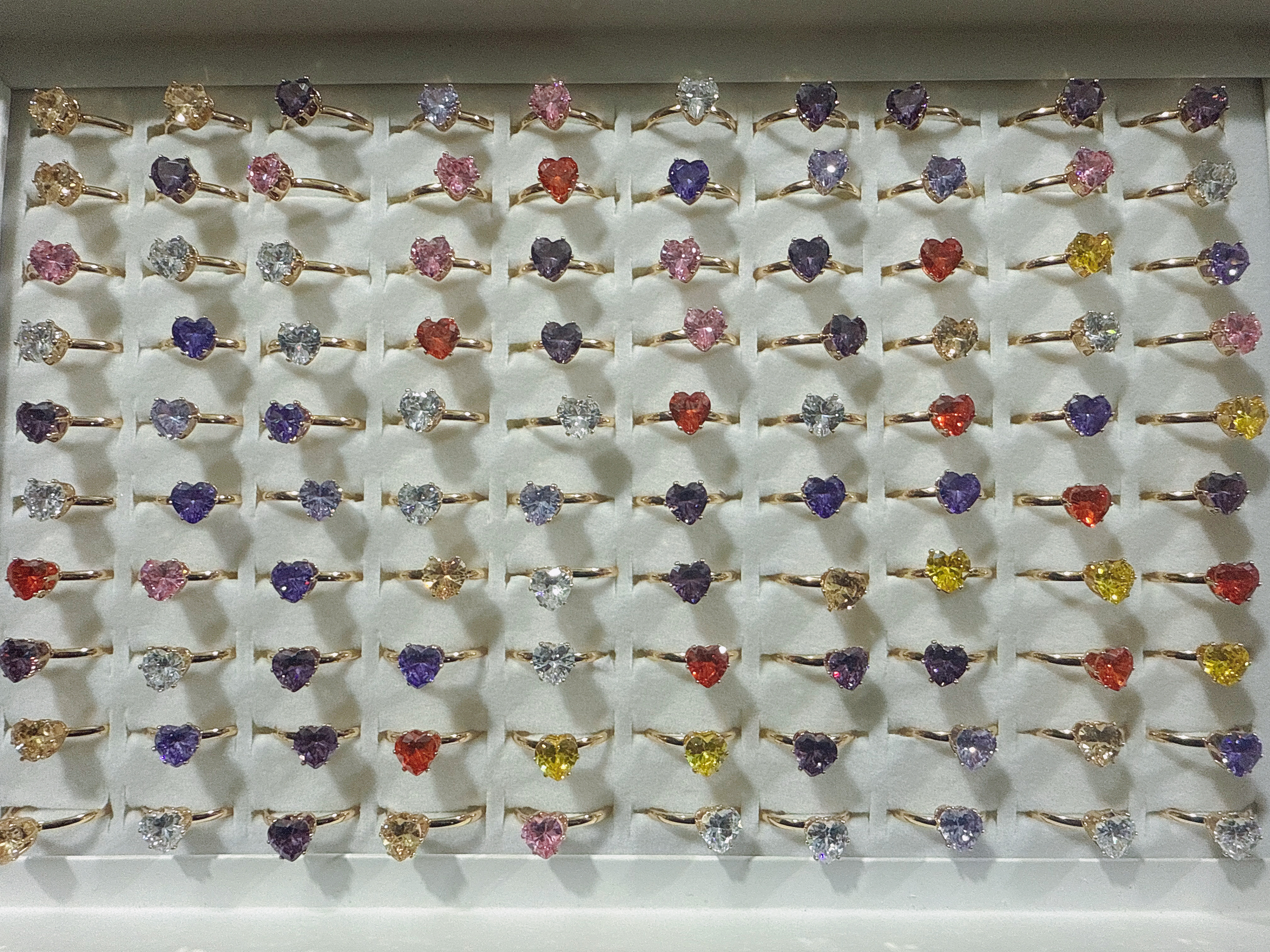 The best-selling zircon ring, an Amazon AliExpress bestseller, and the cross-border version of the copper micro-set Moissanite silver ring with a fashionable and simple design Item Picture