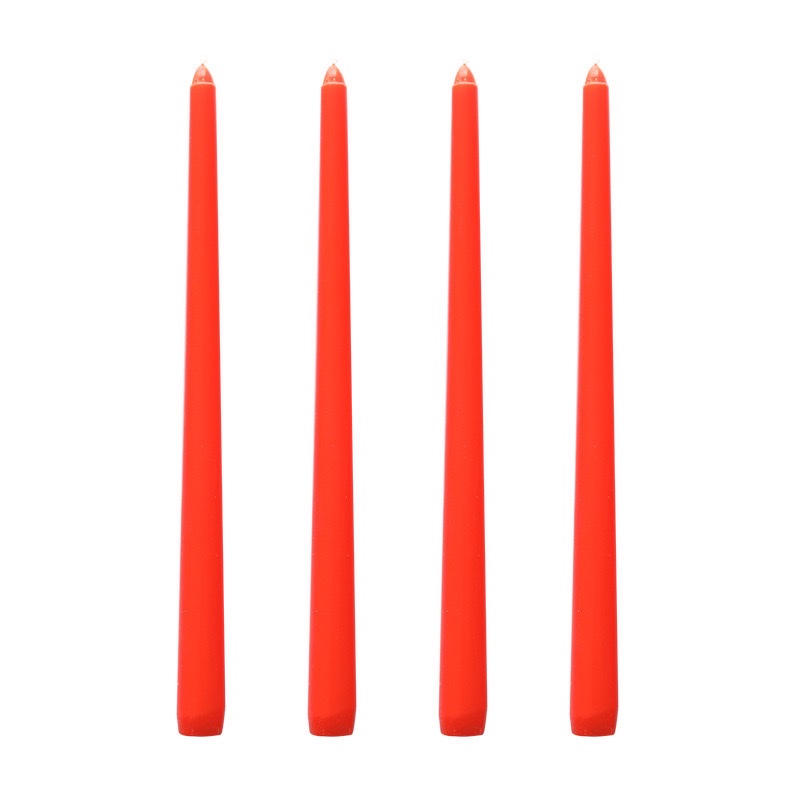 Wholesale four-piece 30CM branch-shaped wedding banquet European Morandi colorful long-pole candles, romantic, odorless and smokeless detail image 19