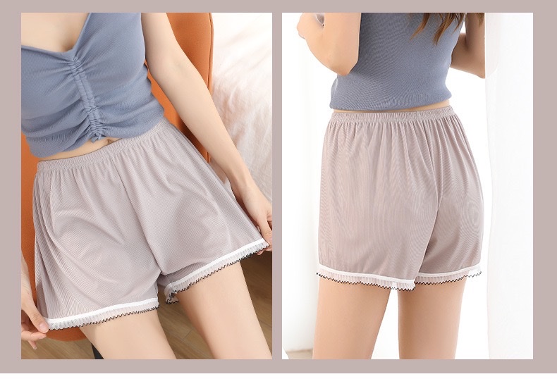 Summer's new women's safety pants: black edge contrasting color leggings, shorts, loose and can be worn as outerwear, safety pants, and capillaries detail image 17