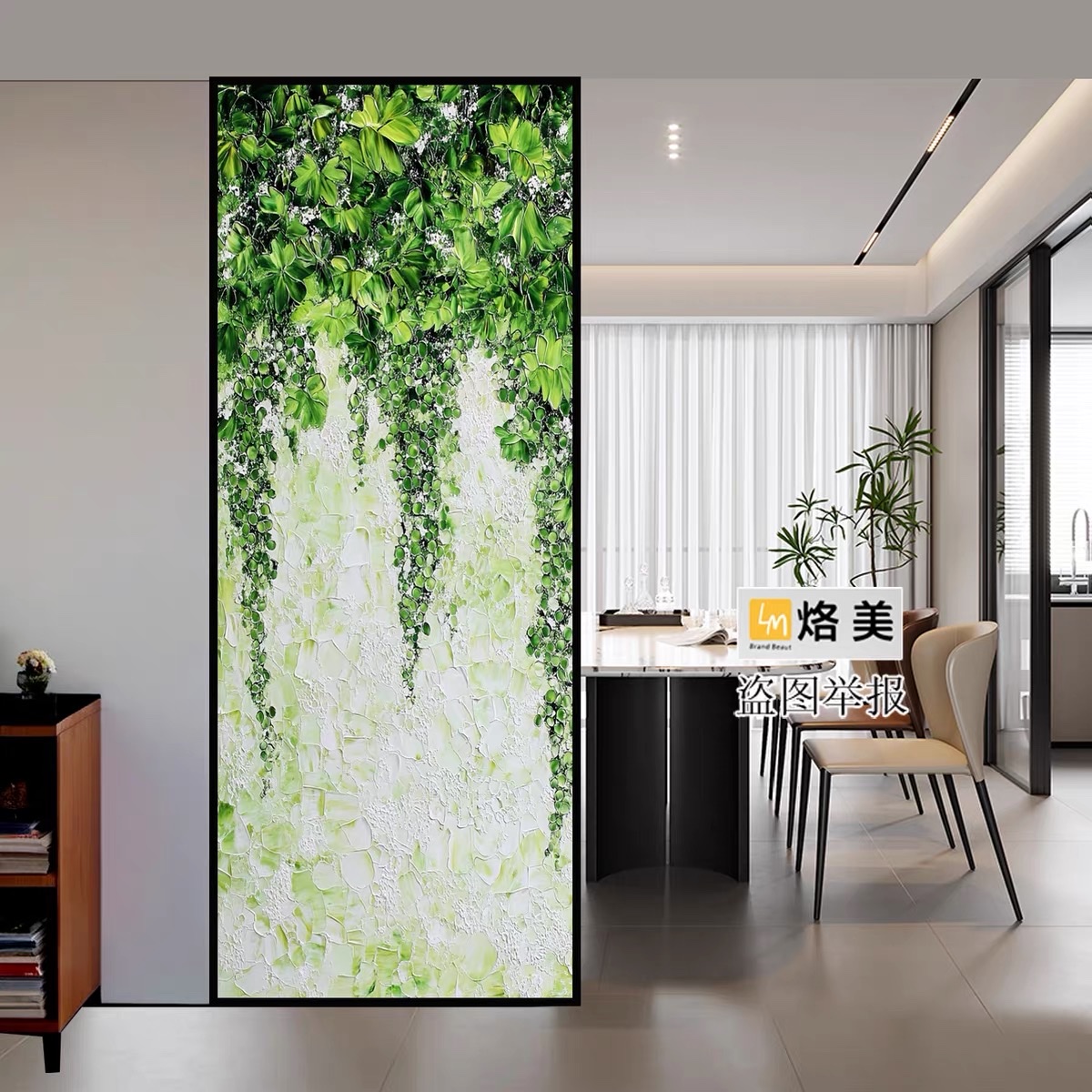 农村客厅装饰画油画画布画房间画简约风格挂画，全手绘油画产品图