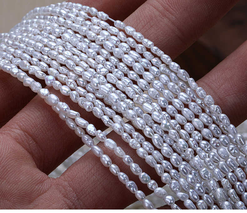 اللؤلؤ الصغيرة الصغيرة، اللؤلؤ الطبيعي للمياه العذبة الطبيعية، اللولب الصغيرة، detail image 3
