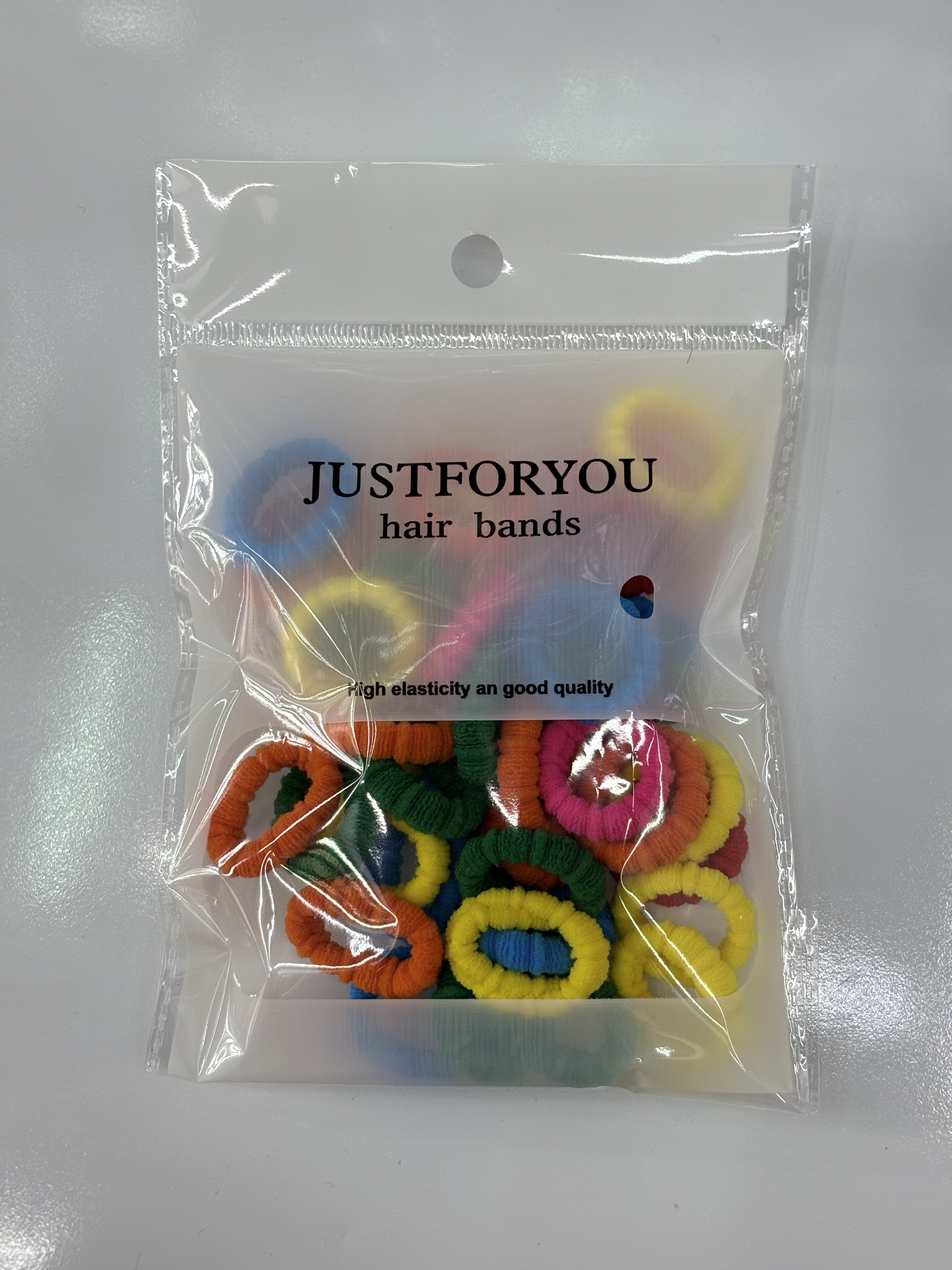 justforyou export bag 40 jacquard towel rings, children's hair ties, hair bands and headwear