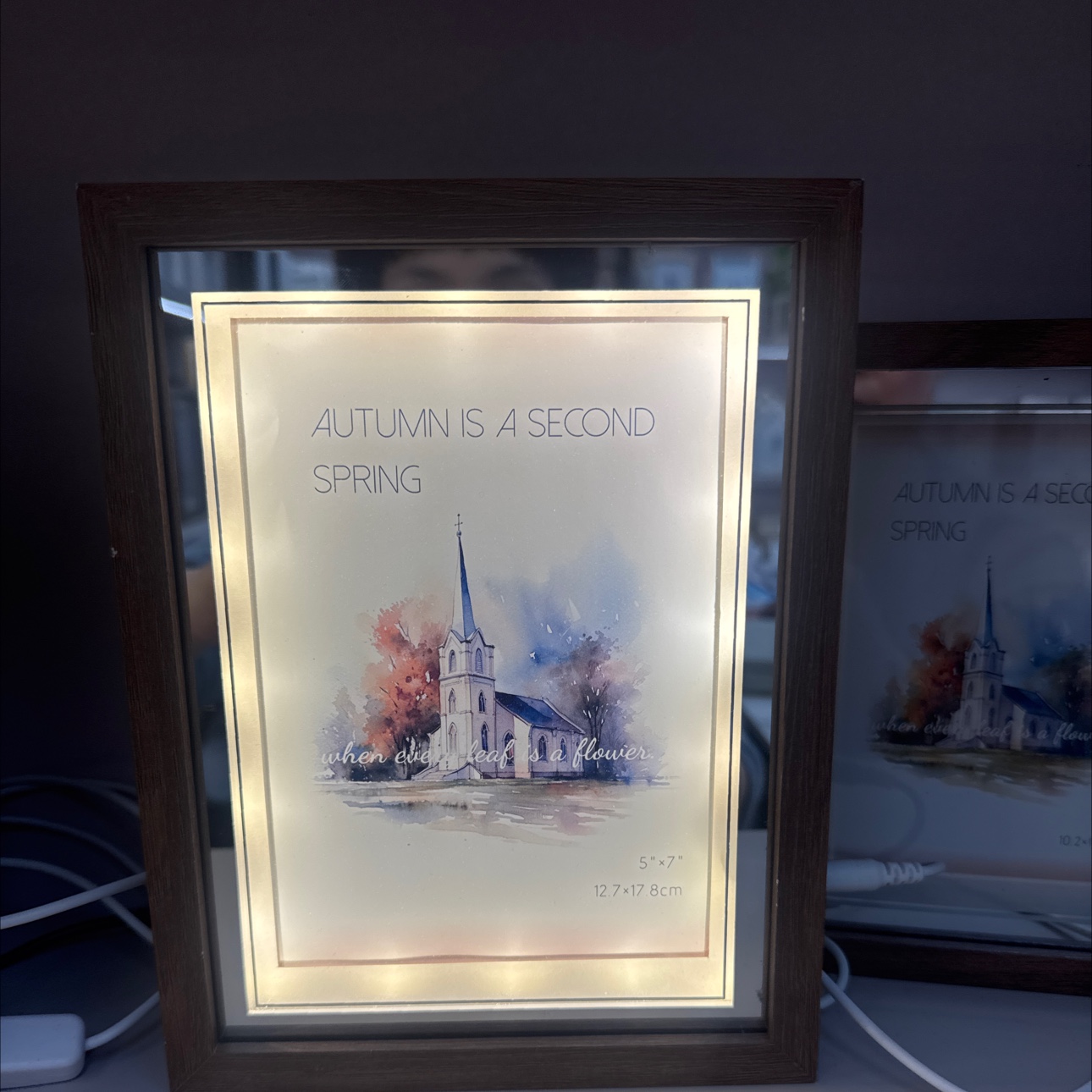 密度板带灯相框，美观实用