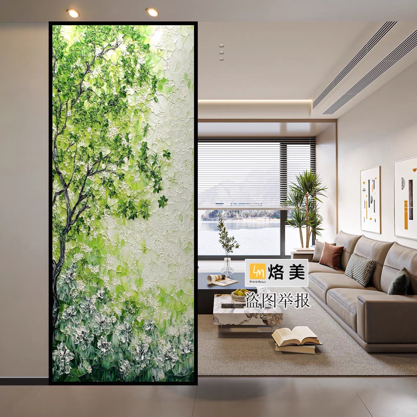 农村客厅装饰画油画画布画房间画简约风格挂画，全手绘油画详情图2