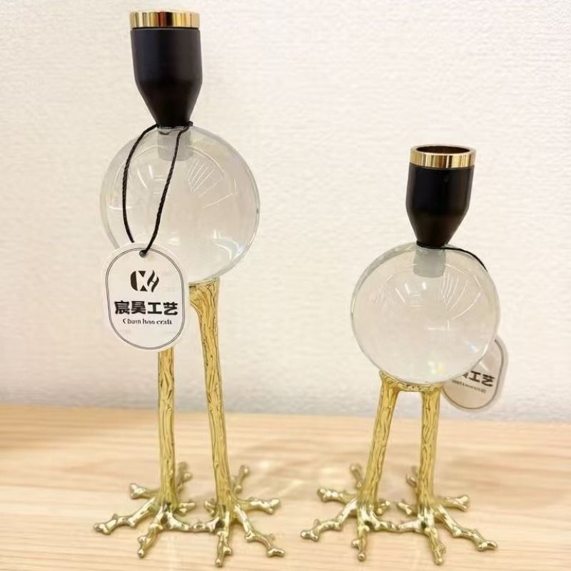 European-style decorative soft furnishings, wedding handicrafts, candlesticks, home items, candlesticks, candlestick handicrafts, candlesticks Specification image