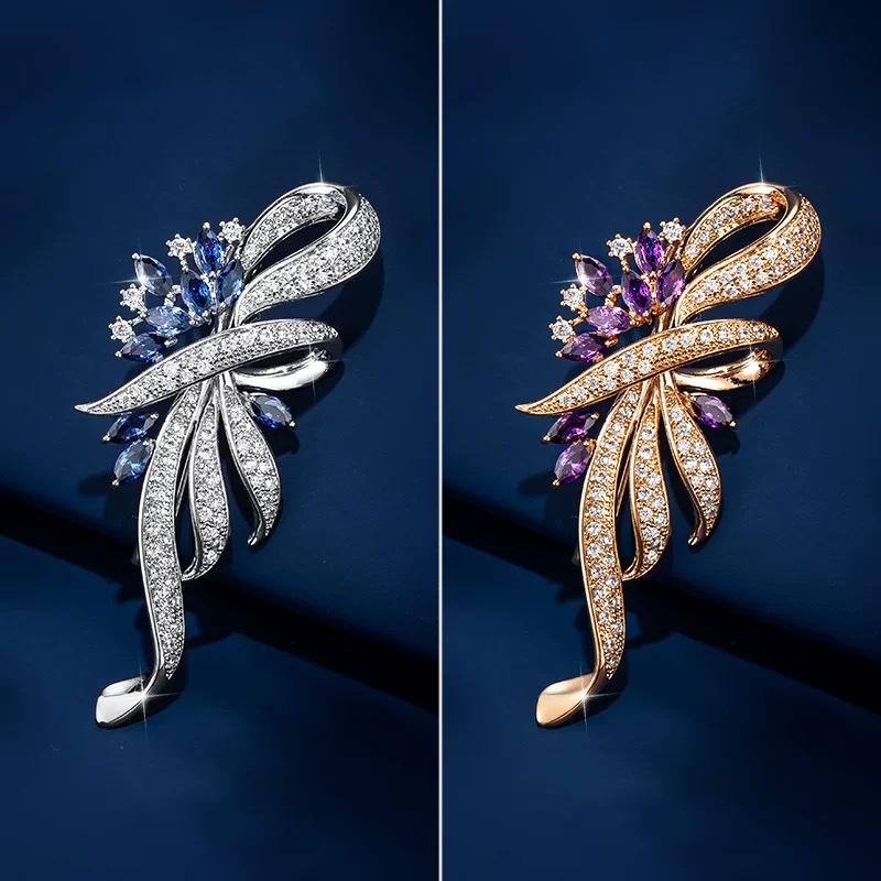 女士西装胸花胸针女款高端精致时尚高档女衣服别针细节图