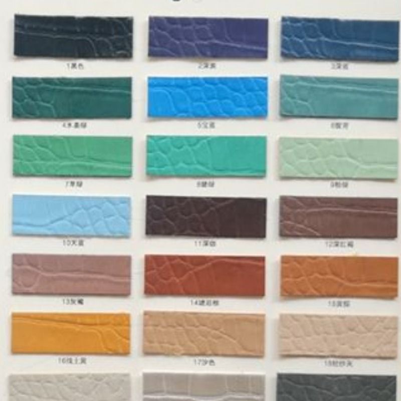 现货供应PVC箱包配料皮革KY0776款   30多色厚度0.60mm包边料人造革08
