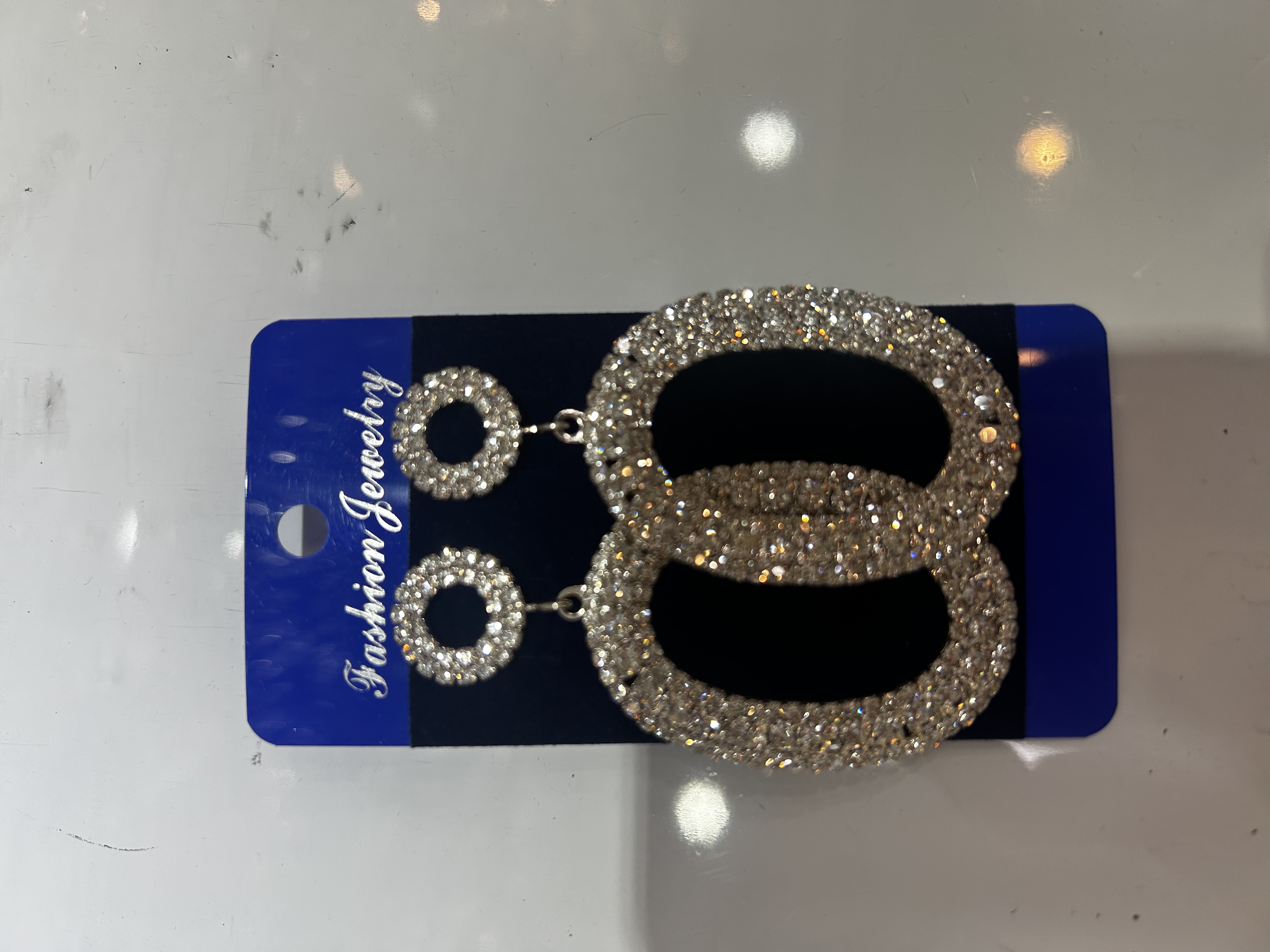 Korean Korean Wave exaggerated fashion boutique nude diamond earrings details Picture