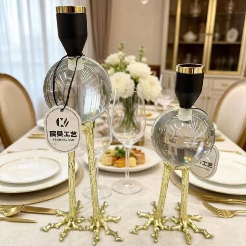 European-style decorative soft furnishings, wedding handicrafts, candlesticks, home items, candlesticks, candlestick handicrafts, candlesticks