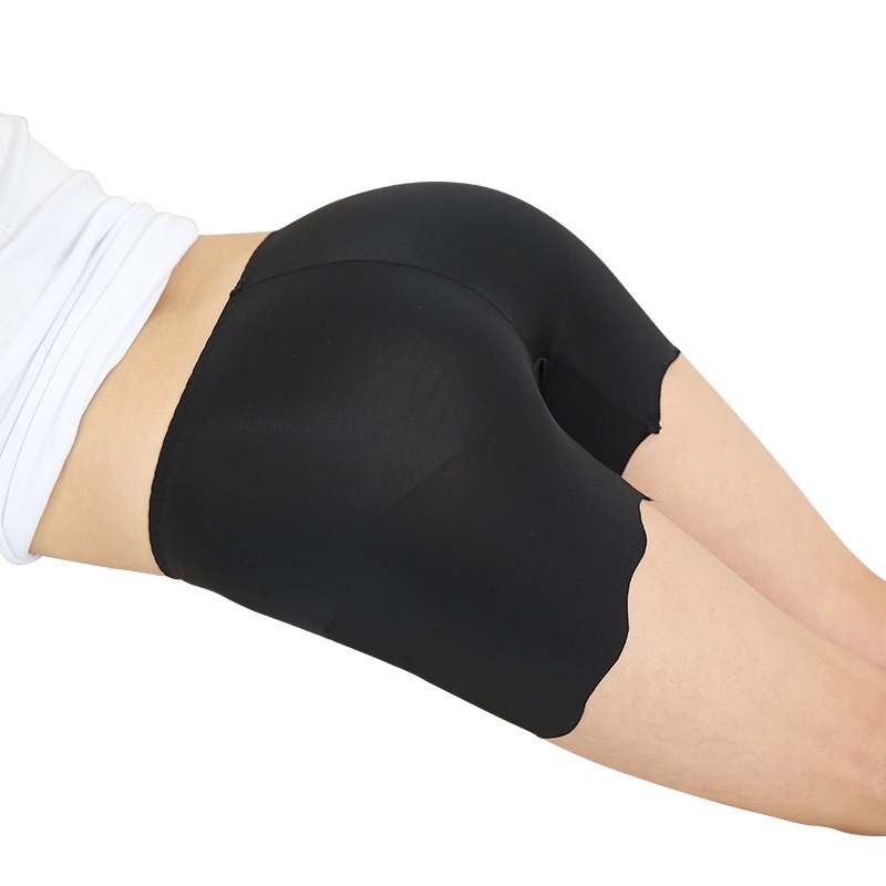 Ice silk traceless safety pants for women to prevent exposure, paired with skirts, summer thin mid-waist non-curled bottom safety shorts Application Scenario