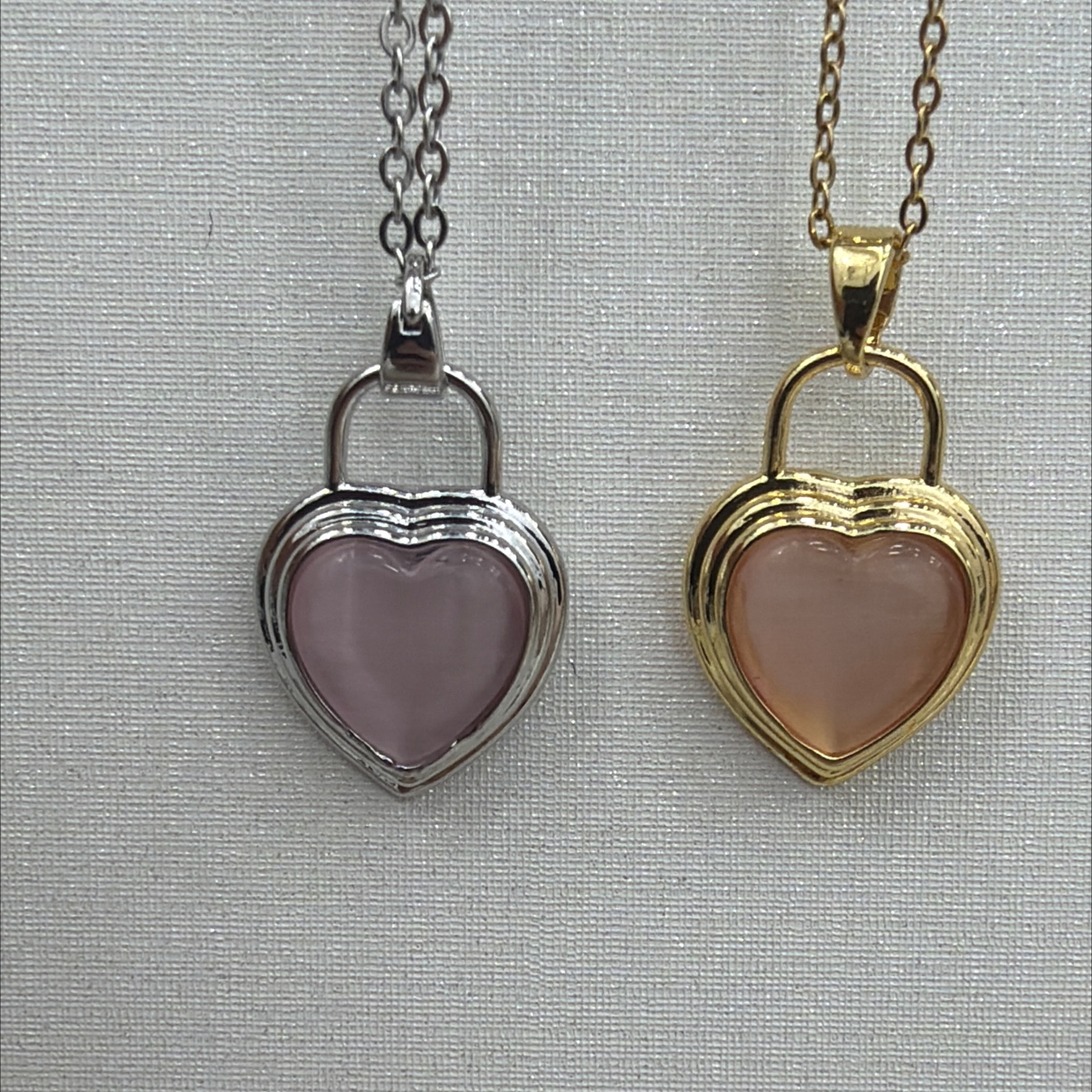 夏日彩色糖果爱心项链 闺蜜项链女 多巴胺心形锁骨链时尚潮流款细节图