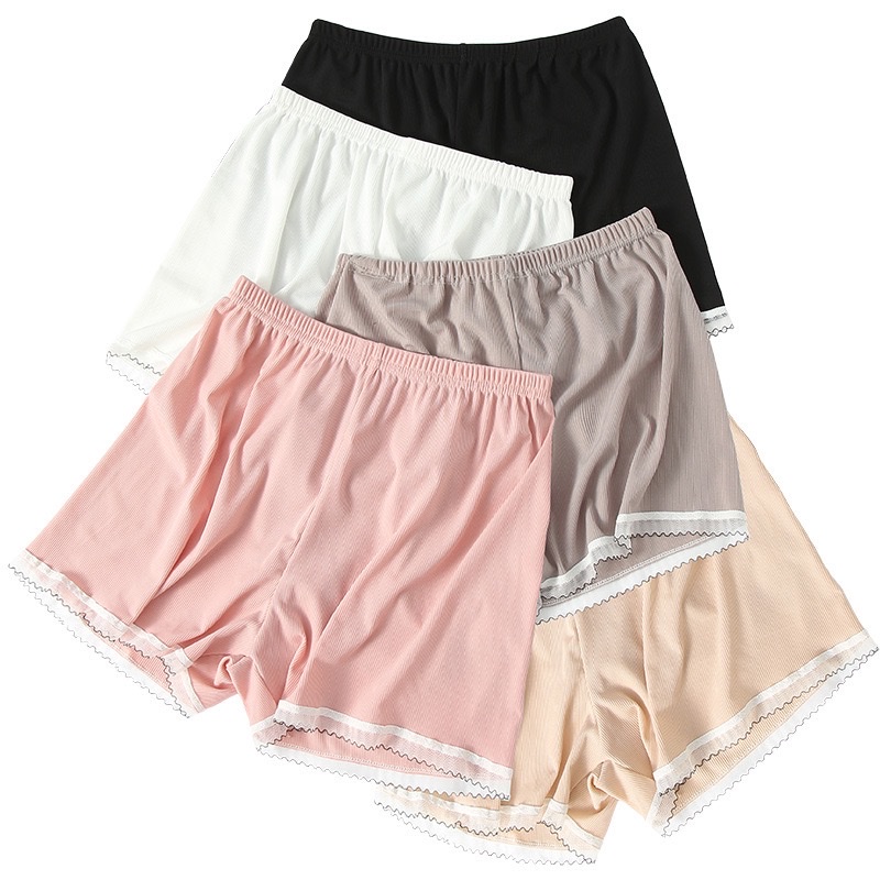 Summer's new women's safety pants: black edge contrasting color leggings, shorts, loose and can be worn as outerwear, safety pants, and capillaries Item Picture