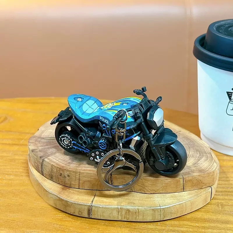 Creative and cool Huili motorcycle keychain, fun and stress-relieving student toy pendant, bag accessory keychain, cartoon keychain pendant, keychain cartoon keychain pendant Item Picture